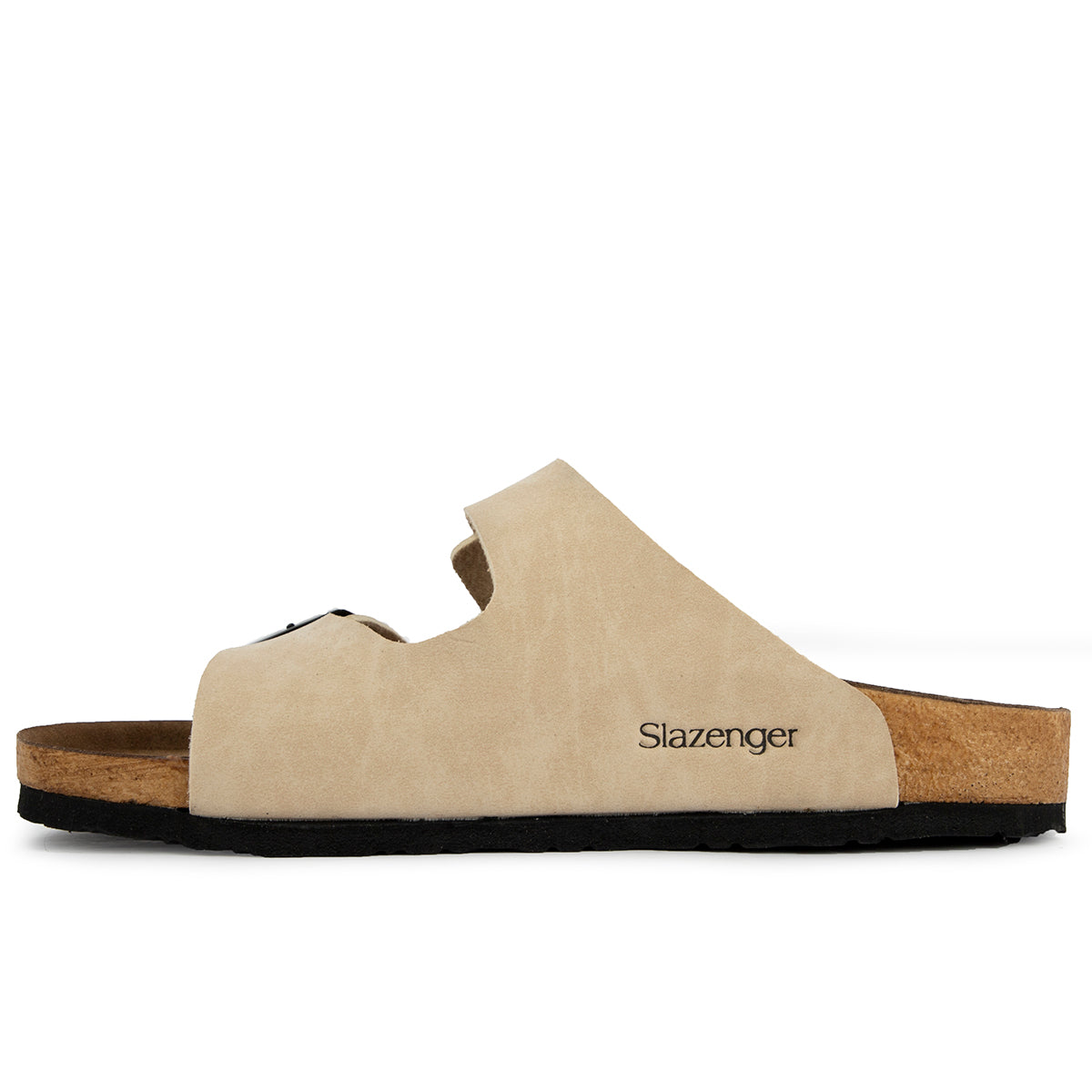 Slazenger Lens Beige Nubuck sliders, view 4