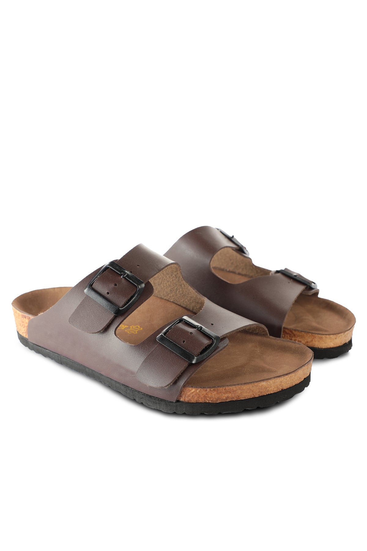 Slazenger Lens Brown sliders, view 3