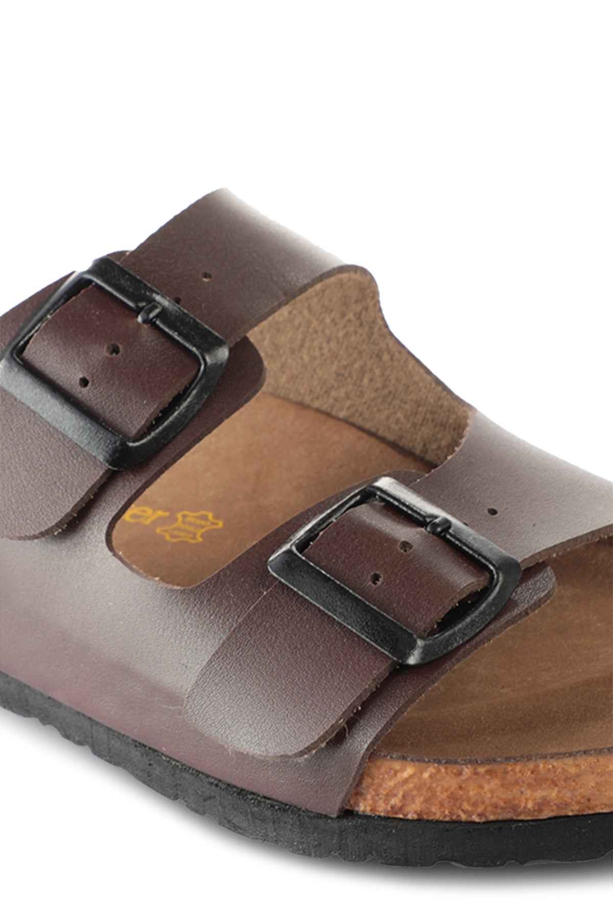 Slazenger Lens Brown sliders, view 4