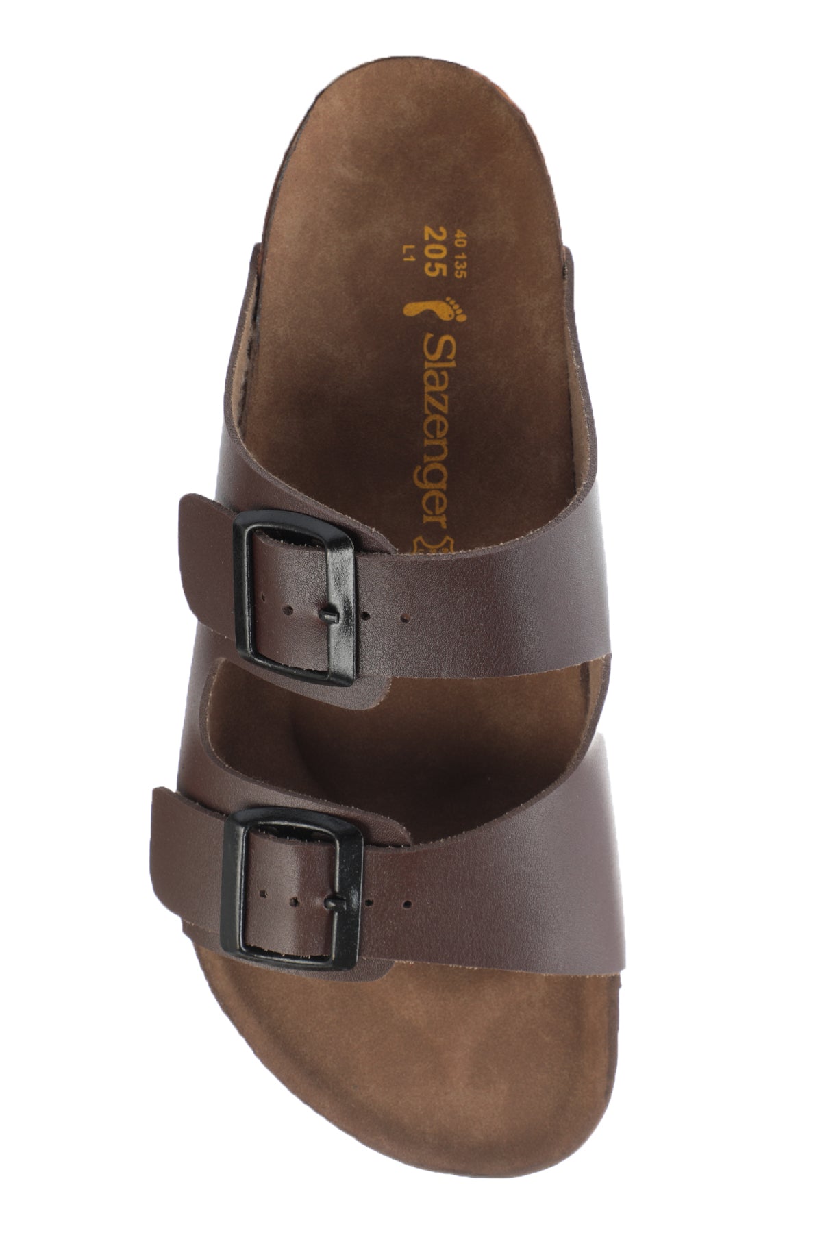 Slazenger Lens Brown sliders, view 5