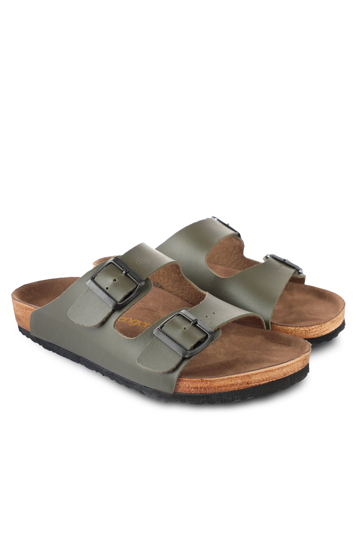 Slazenger Lens Khaki sliders, view 3