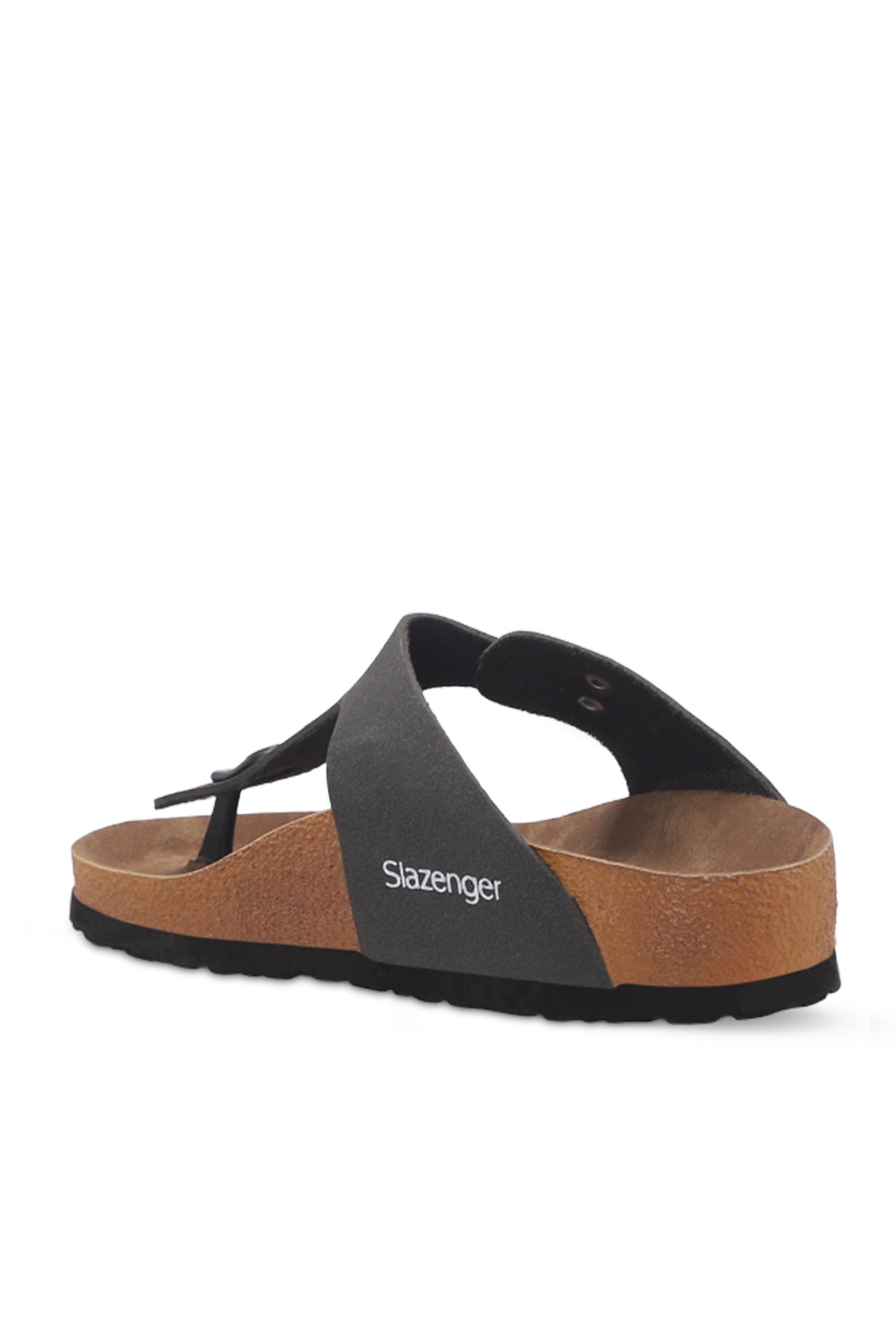 Slazenger Luke Black Nubuck sliders, view 3