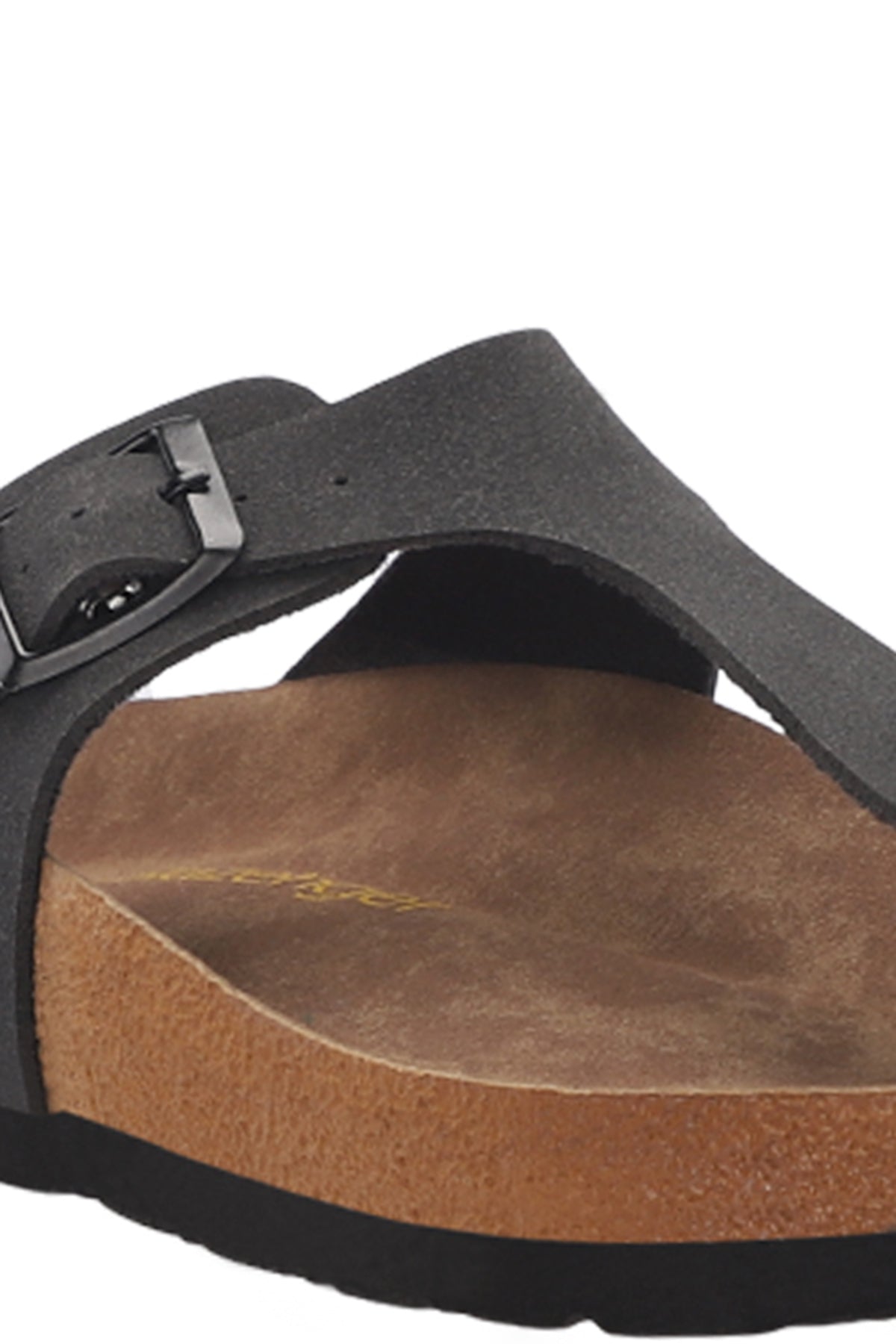 Slazenger Luke Black Nubuck sliders, view 4