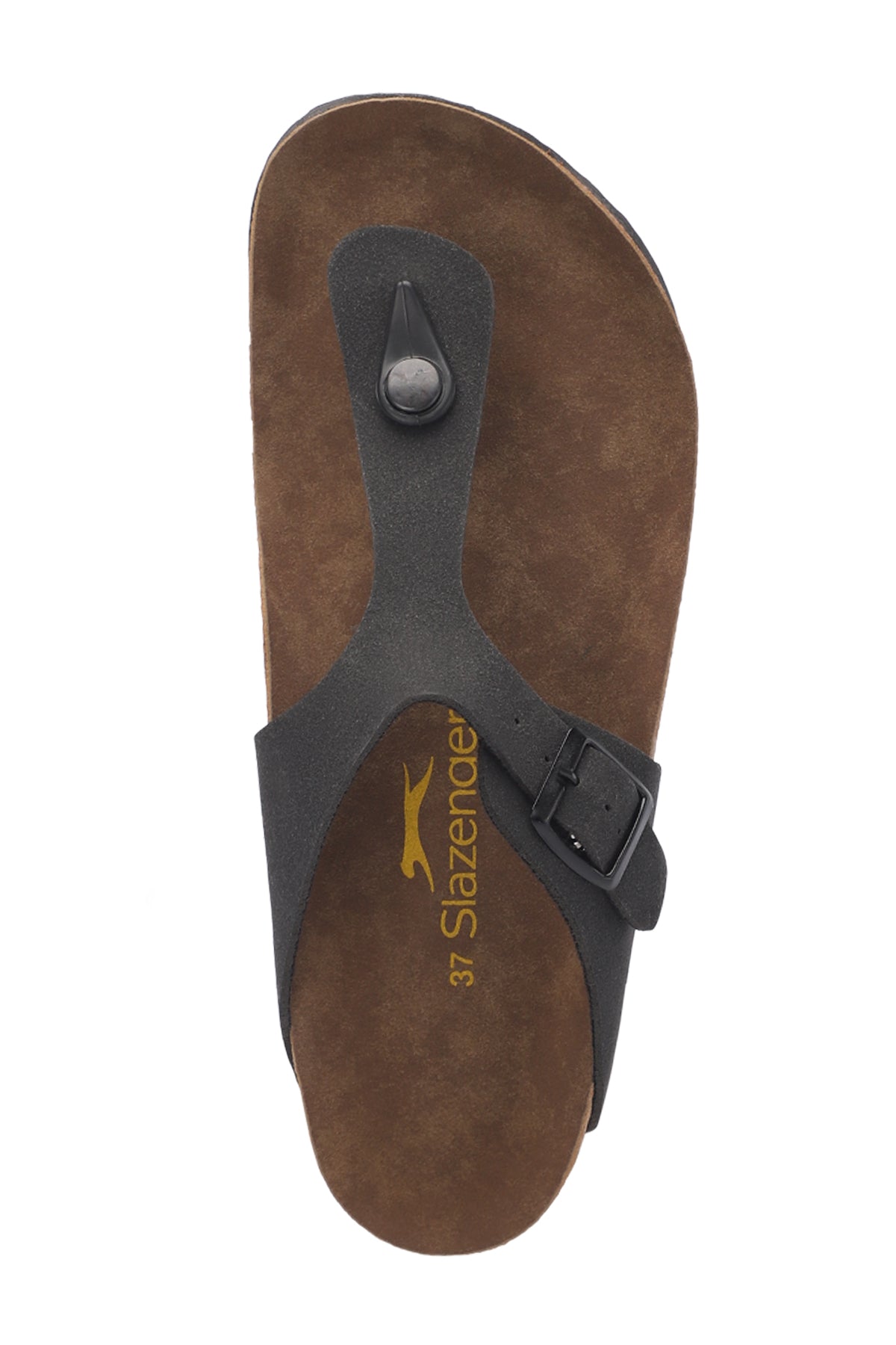 Slazenger Luke Black Nubuck sliders, view 5