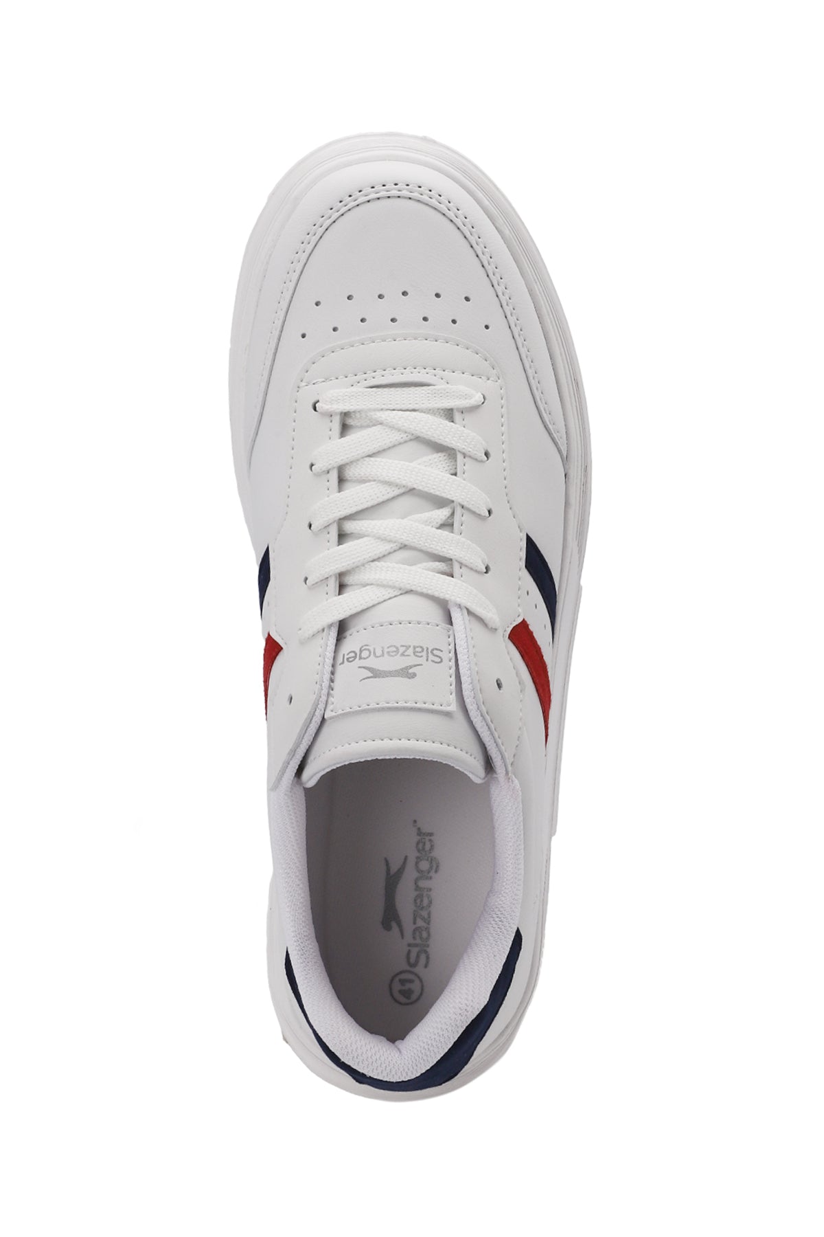 Slazenger Zipper White / Navy / Red sneakers, view 5
