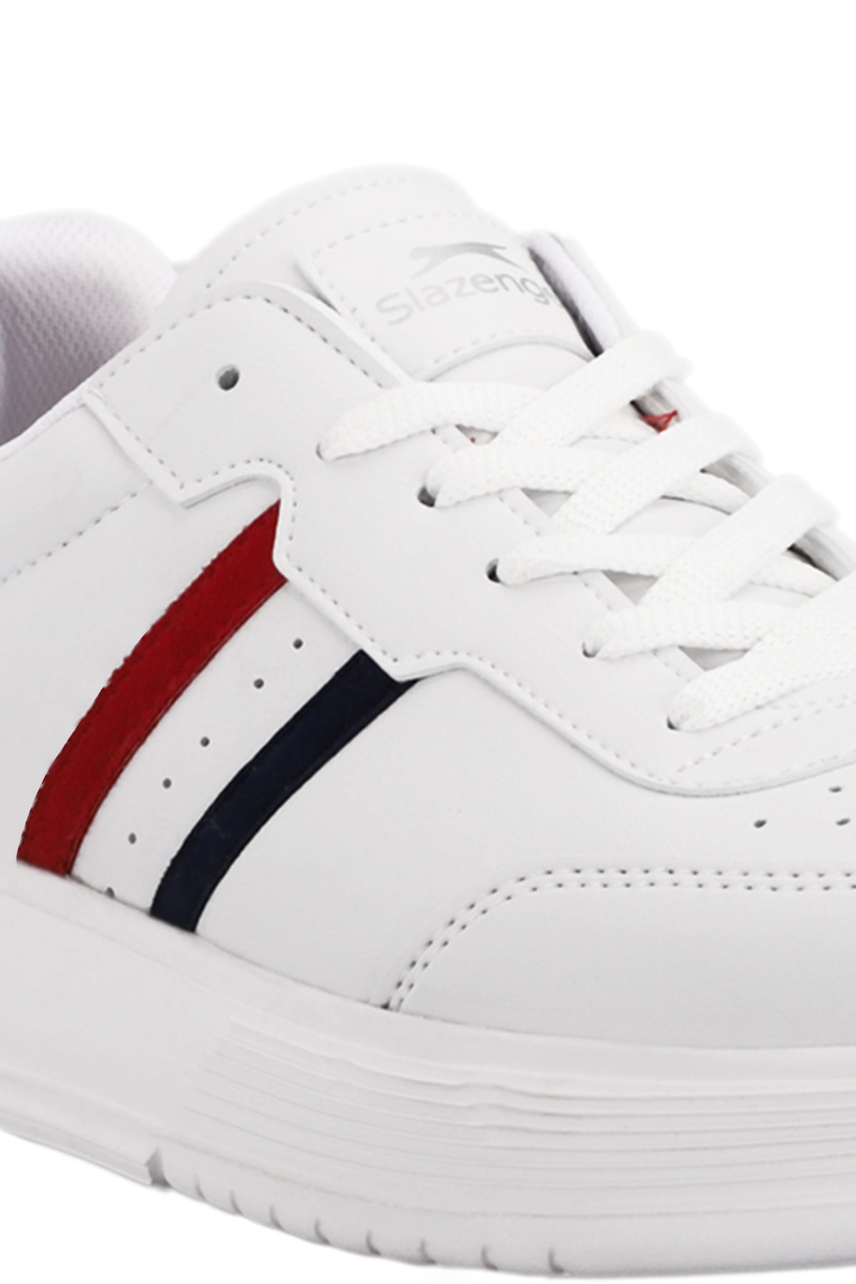 Slazenger Zipper White / Navy / Red sneakers, view 4