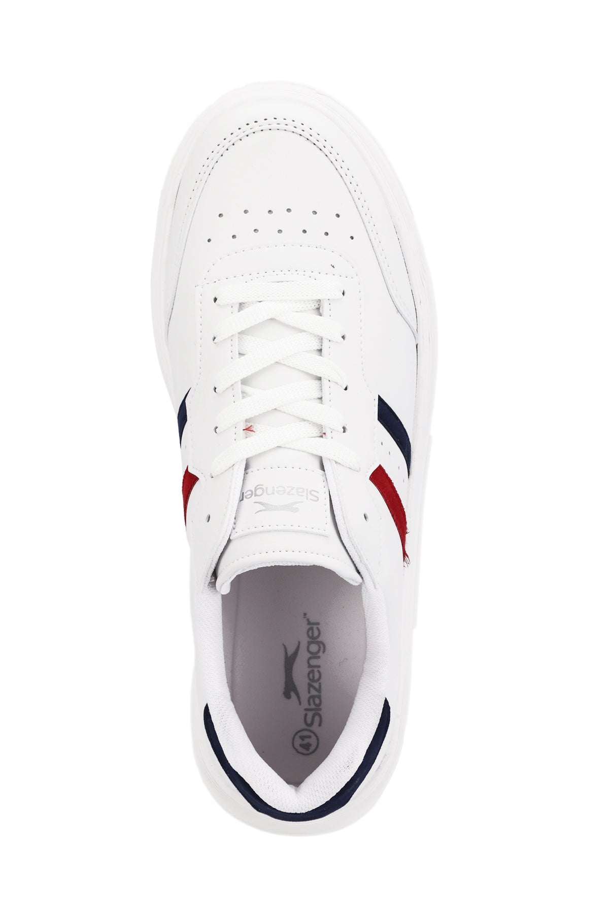 Slazenger Zipper White / Navy / Red sneakers, view 5