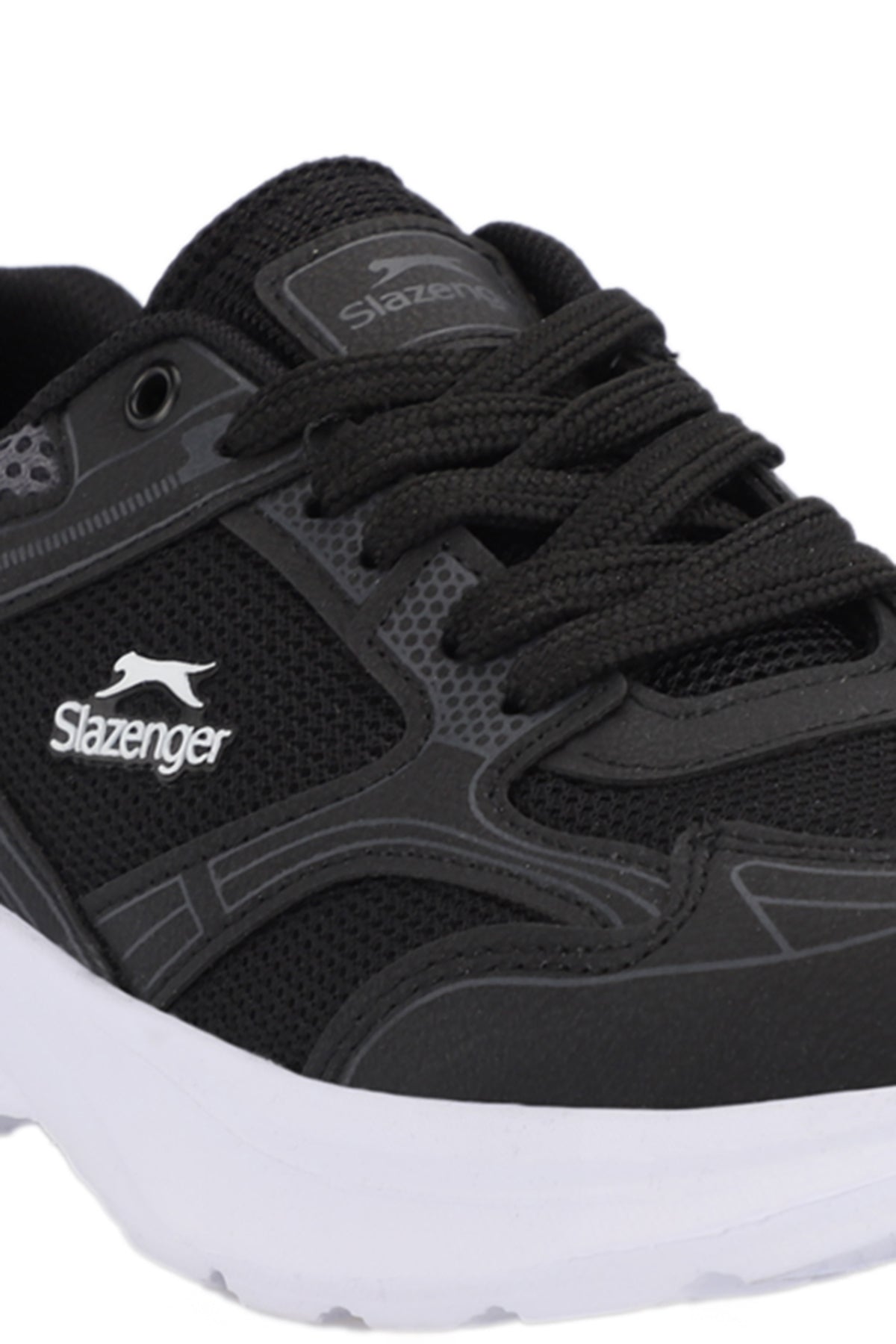 Slazenger Gima Black / White running shoes, view 4