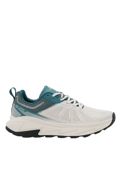 Slazenger Warren sneakers in White / Green — side view