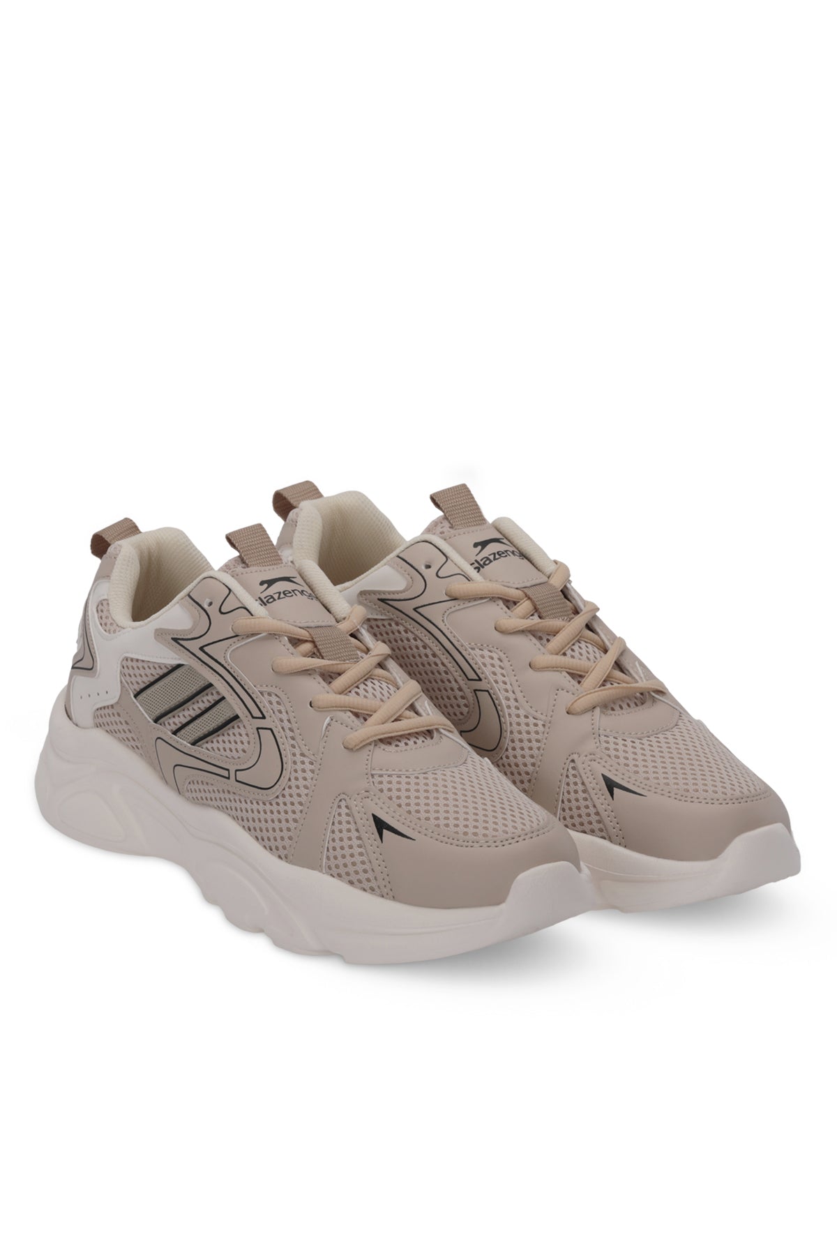 Slazenger Inmortal Beige / Black running shoes, view 2
