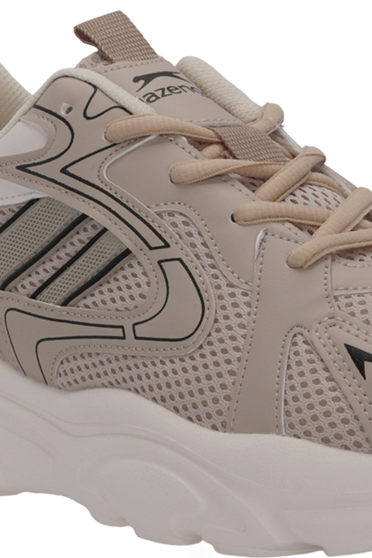 Slazenger Inmortal Beige / Black running shoes, view 4