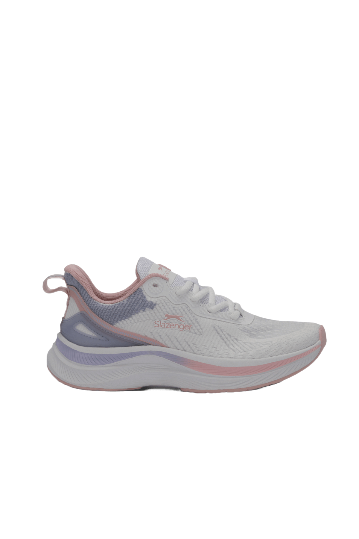Slazenger Wetford sneakers in White / Pink — side view
