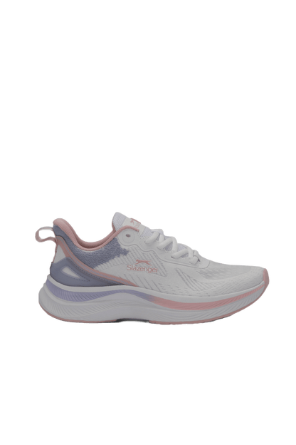 Slazenger Wetford sneakers in White / Pink — side view