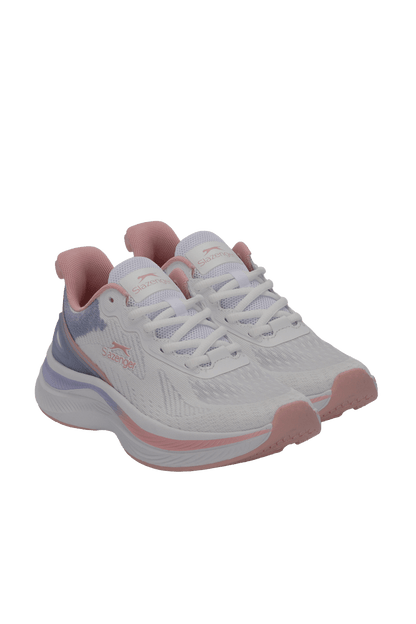Slazenger Wetford Women's Sneakers - White / Pink angle 2