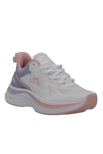 Slazenger Wetford Women's Sneakers - White / Pink angle 4