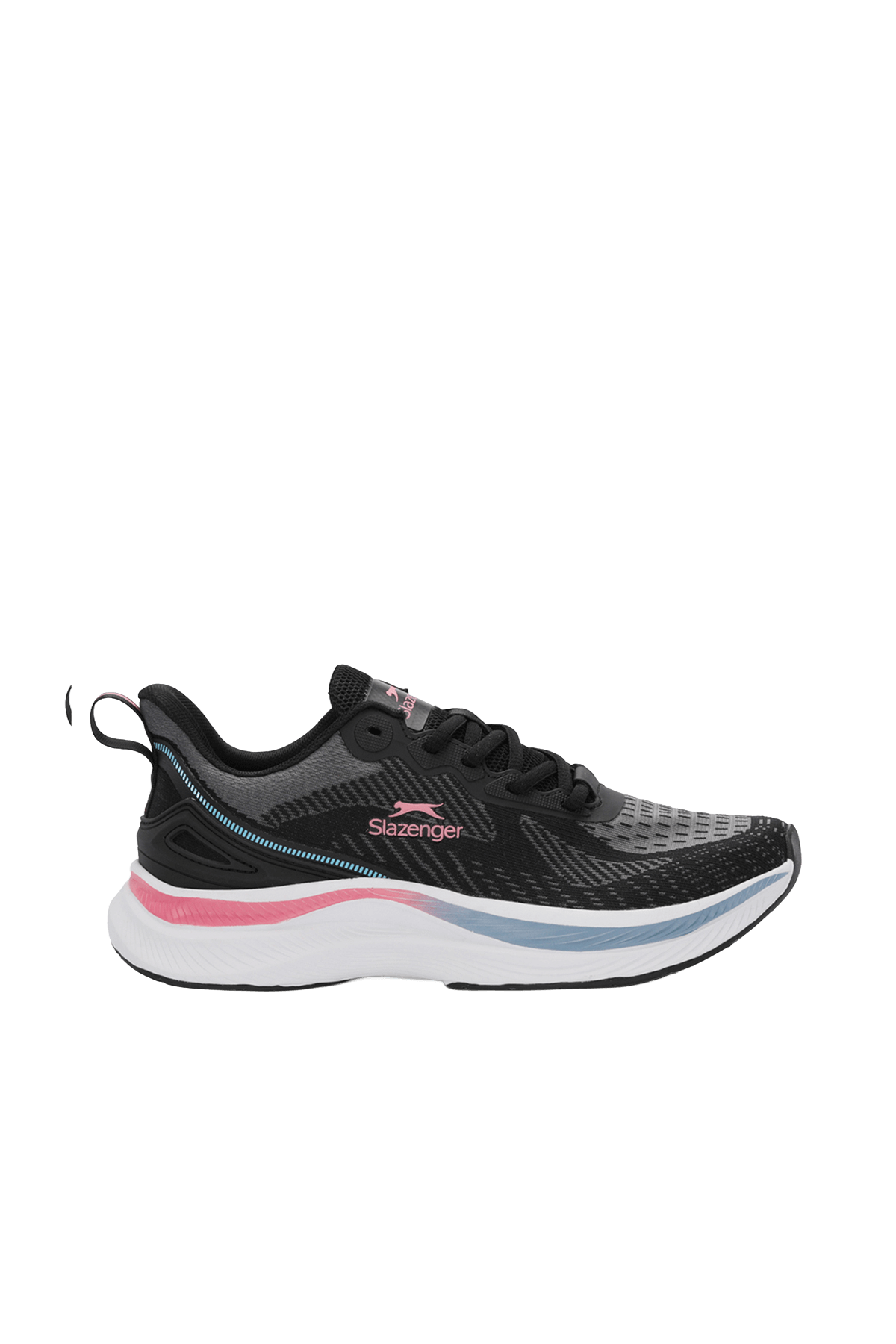 Slazenger Wetford sneakers in Black / Grey — side view