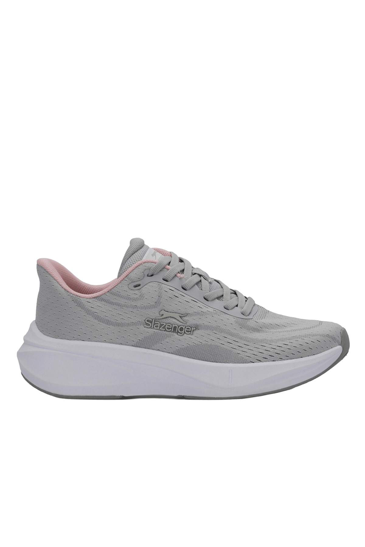 Slazenger Wise sneakers in Grey / Pink — side view