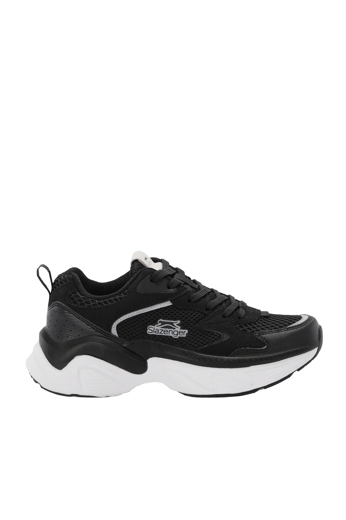 Slazenger Wind sneakers in Black / Grey — side view