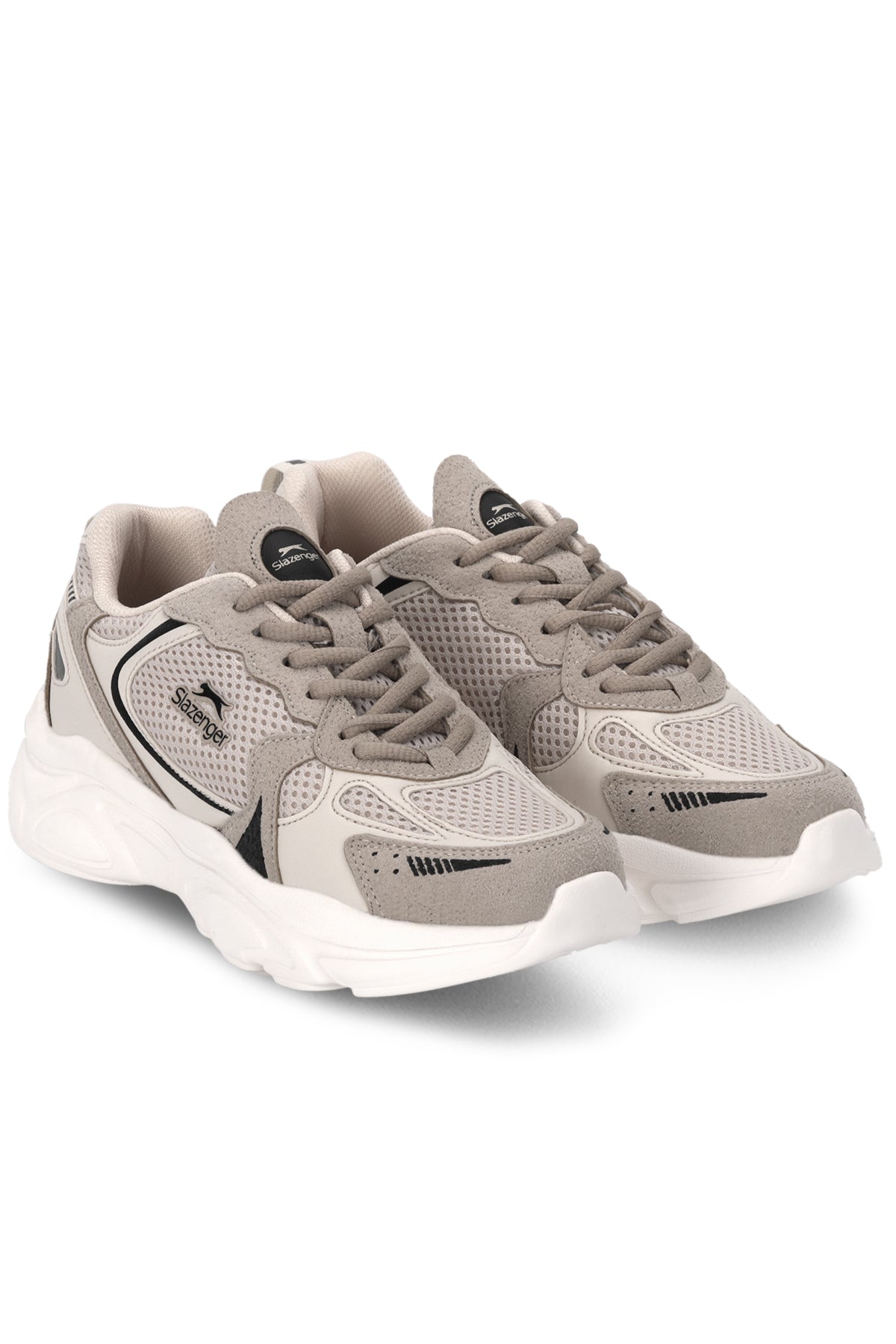 Slazenger Inferno Beige / Black running shoes, view 2