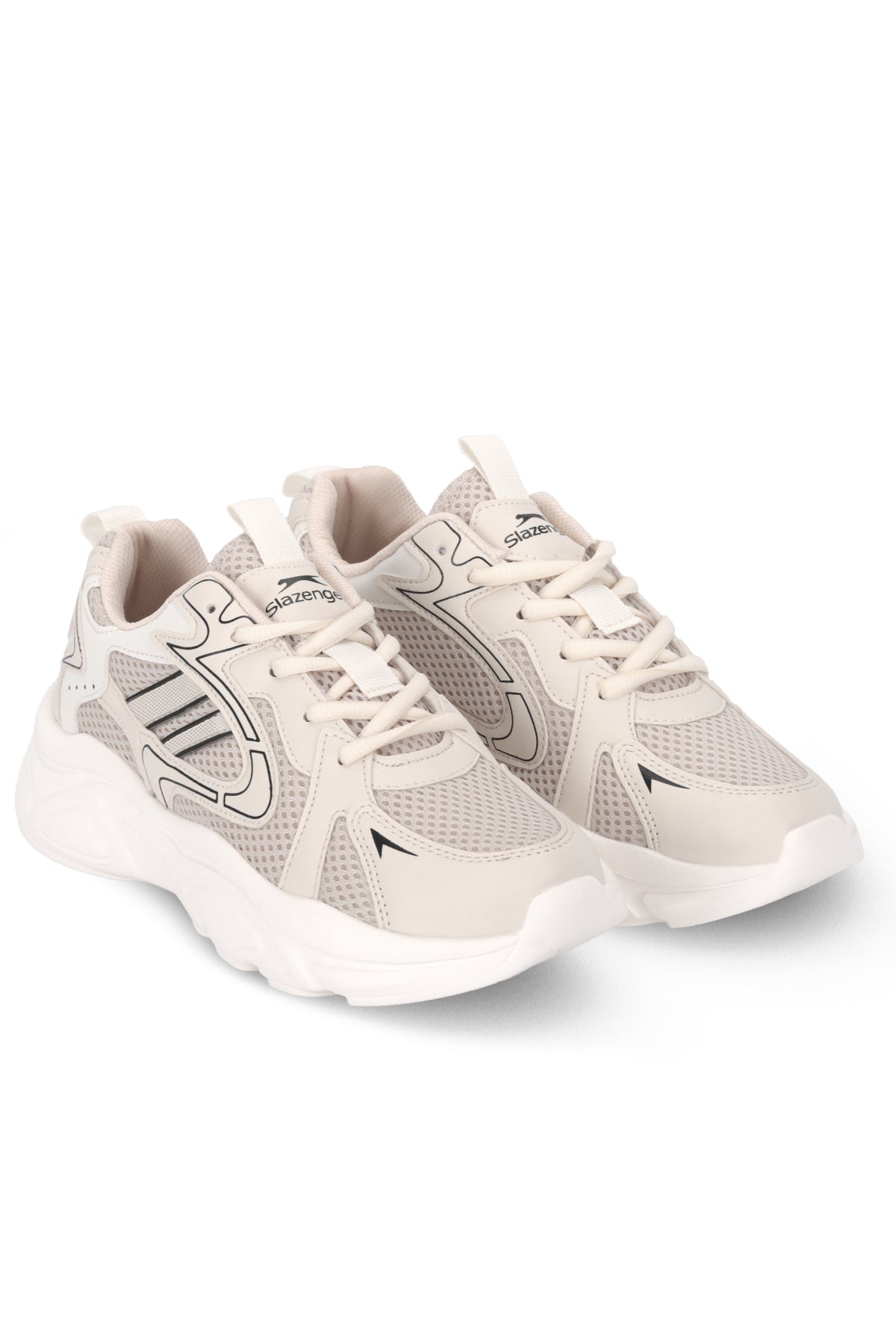 Slazenger Inmortal Beige / Black running shoes, view 2