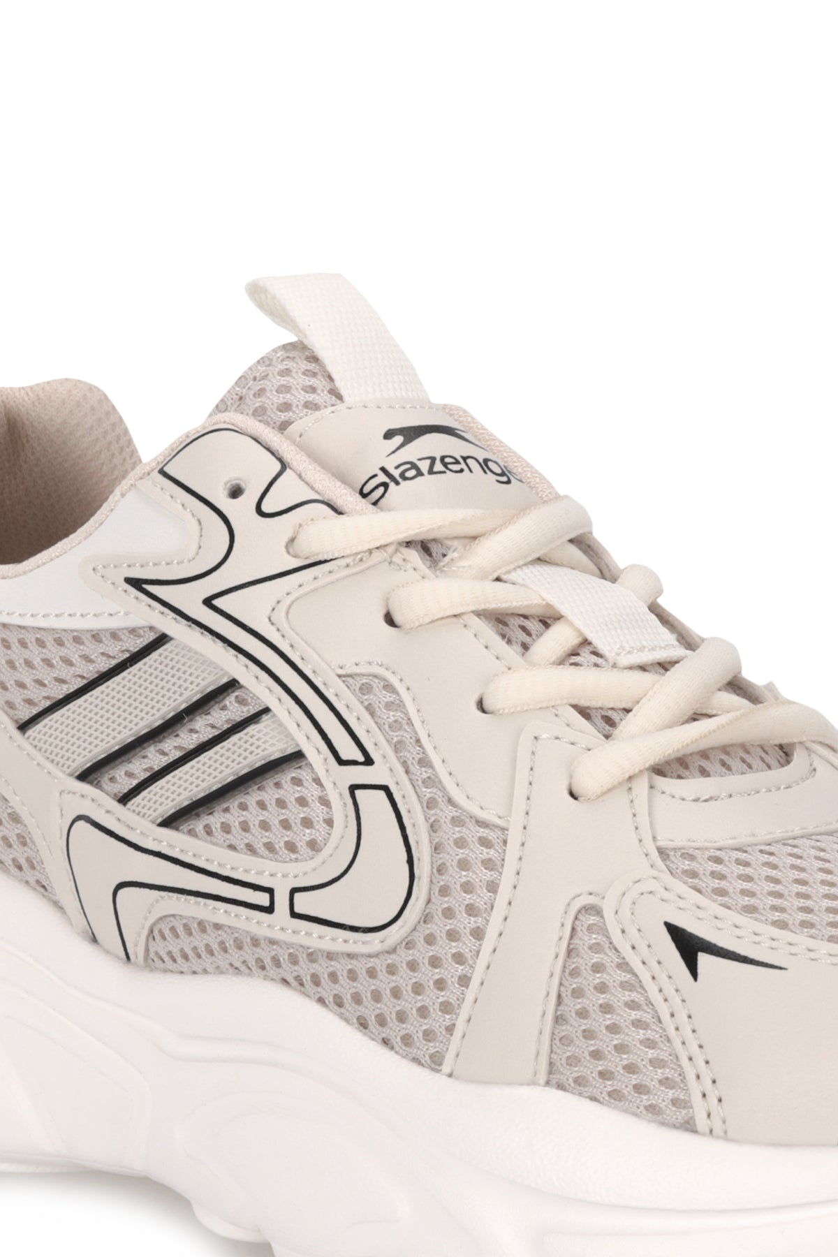 Slazenger Inmortal Beige / Black running shoes, view 4