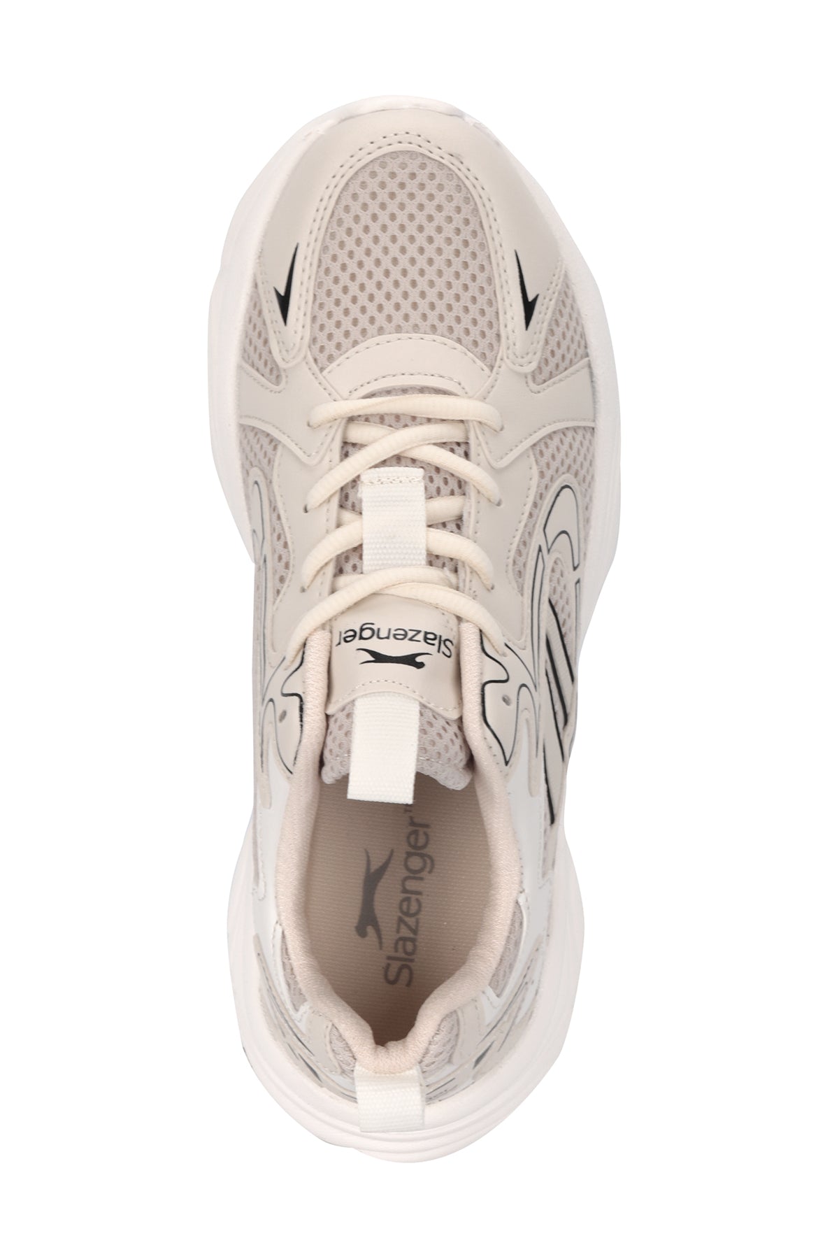 Slazenger Inmortal Beige / Black running shoes, view 5