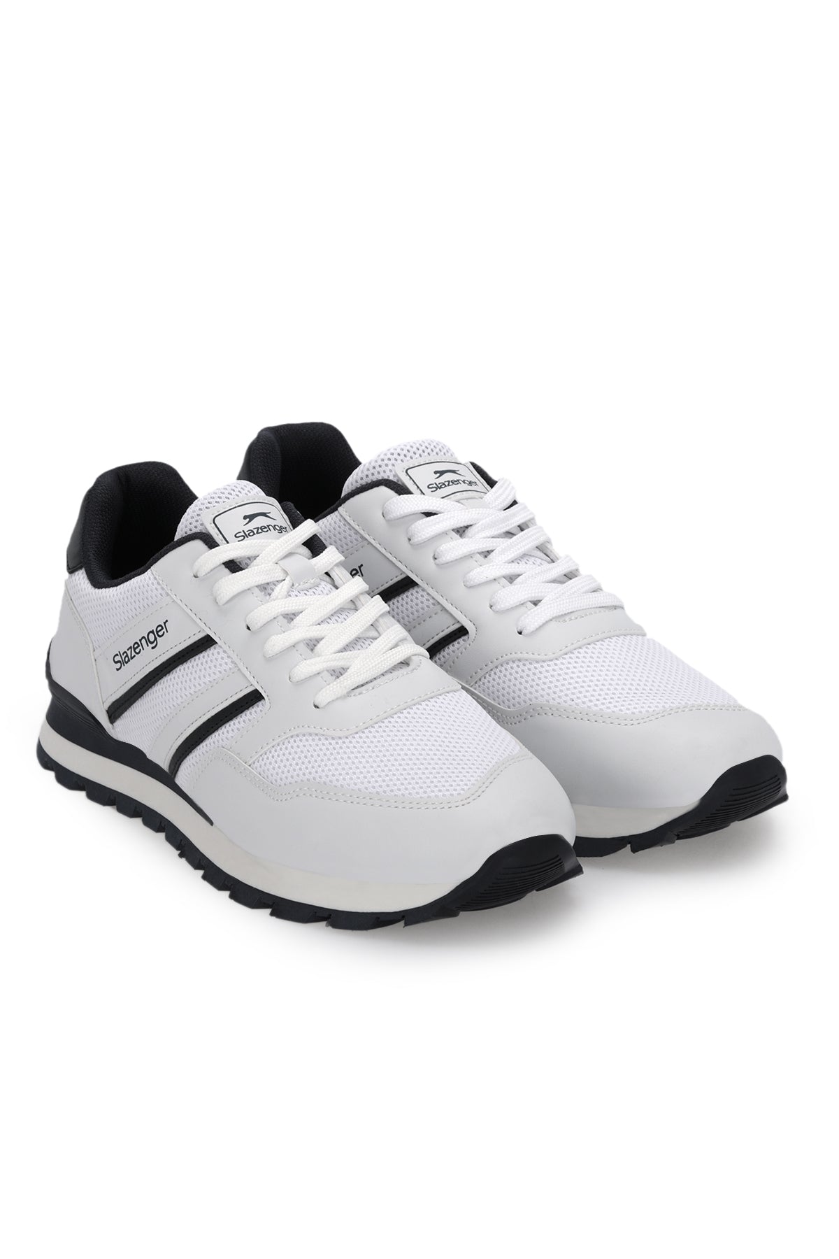 Slazenger Sanchez White / Navy sneakers, view 2
