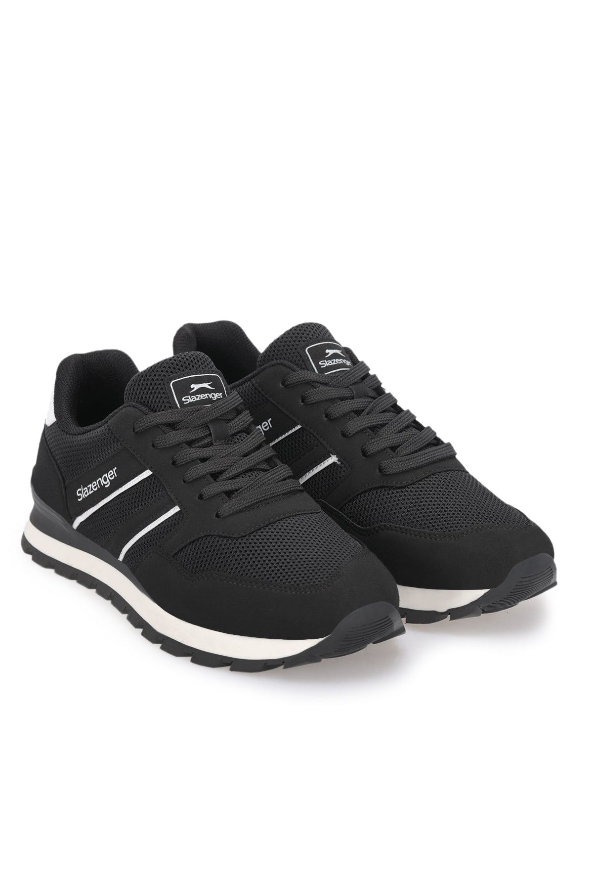 Slazenger Sanchez Black / White sneakers, view 2