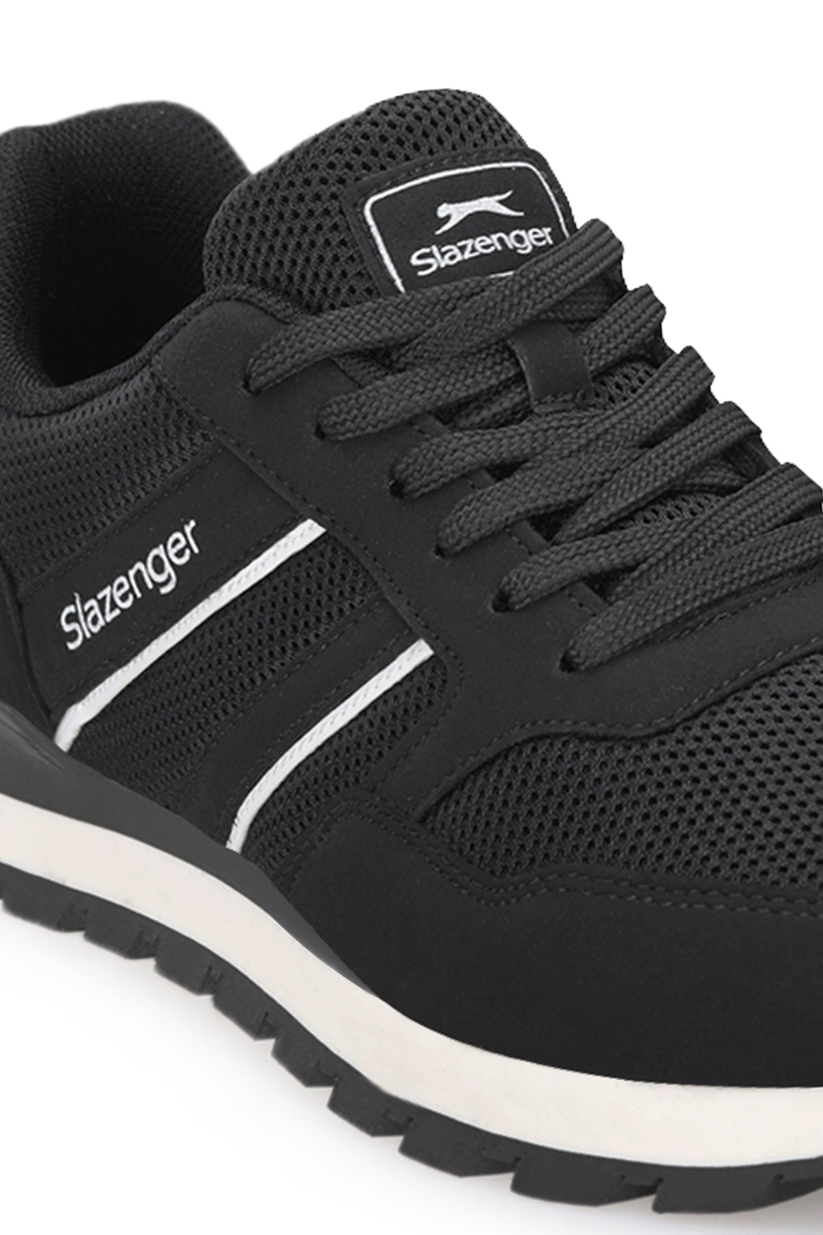 Slazenger Sanchez Black / White sneakers, view 4