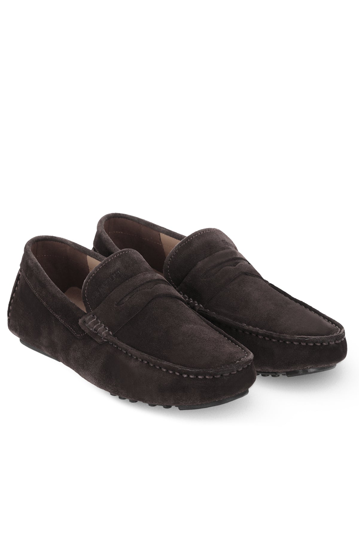 Slazenger Montana Brown Suede comfort shoes, view 2
