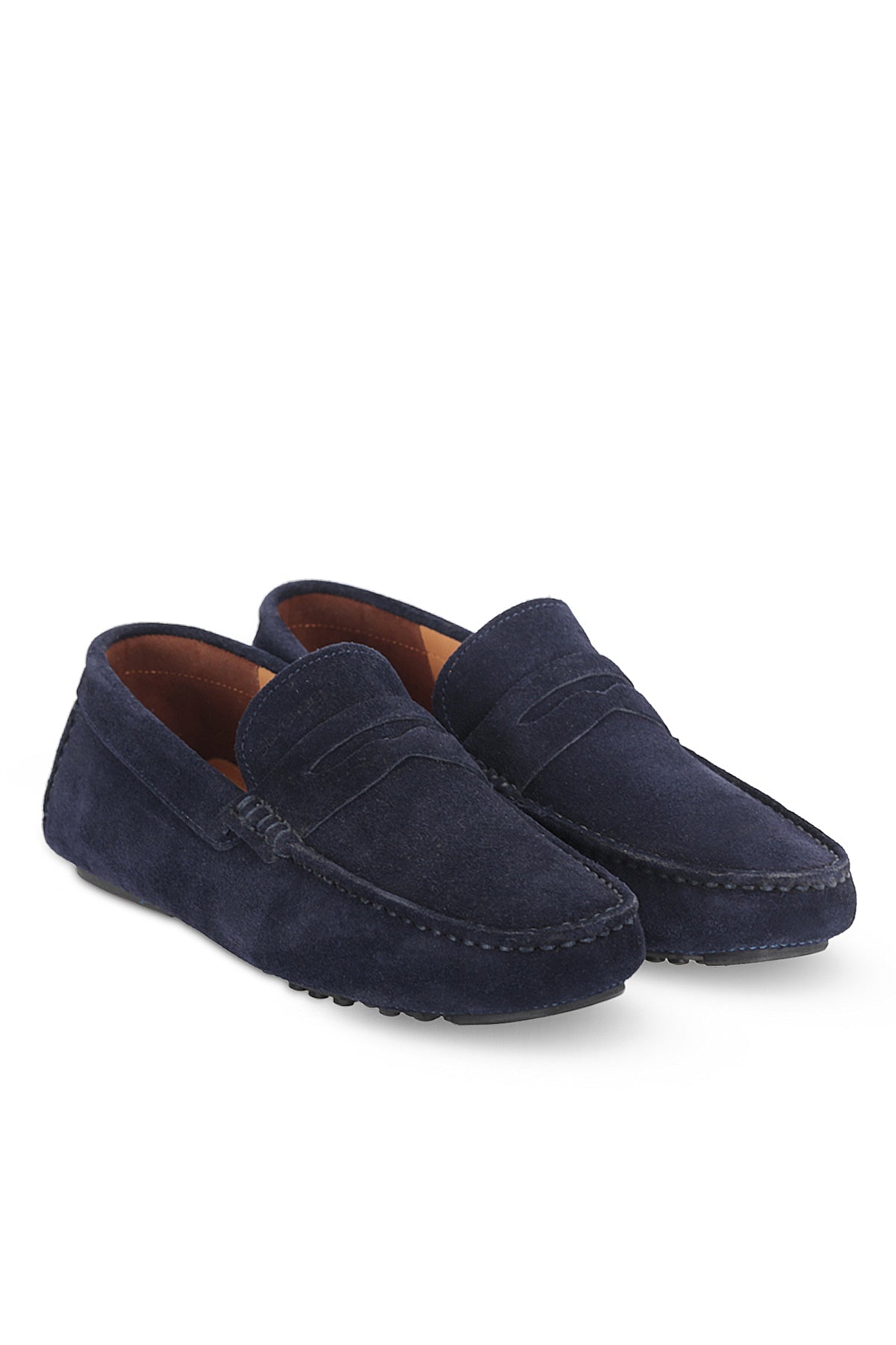 Slazenger Montana Navy Suede comfort shoes, view 2