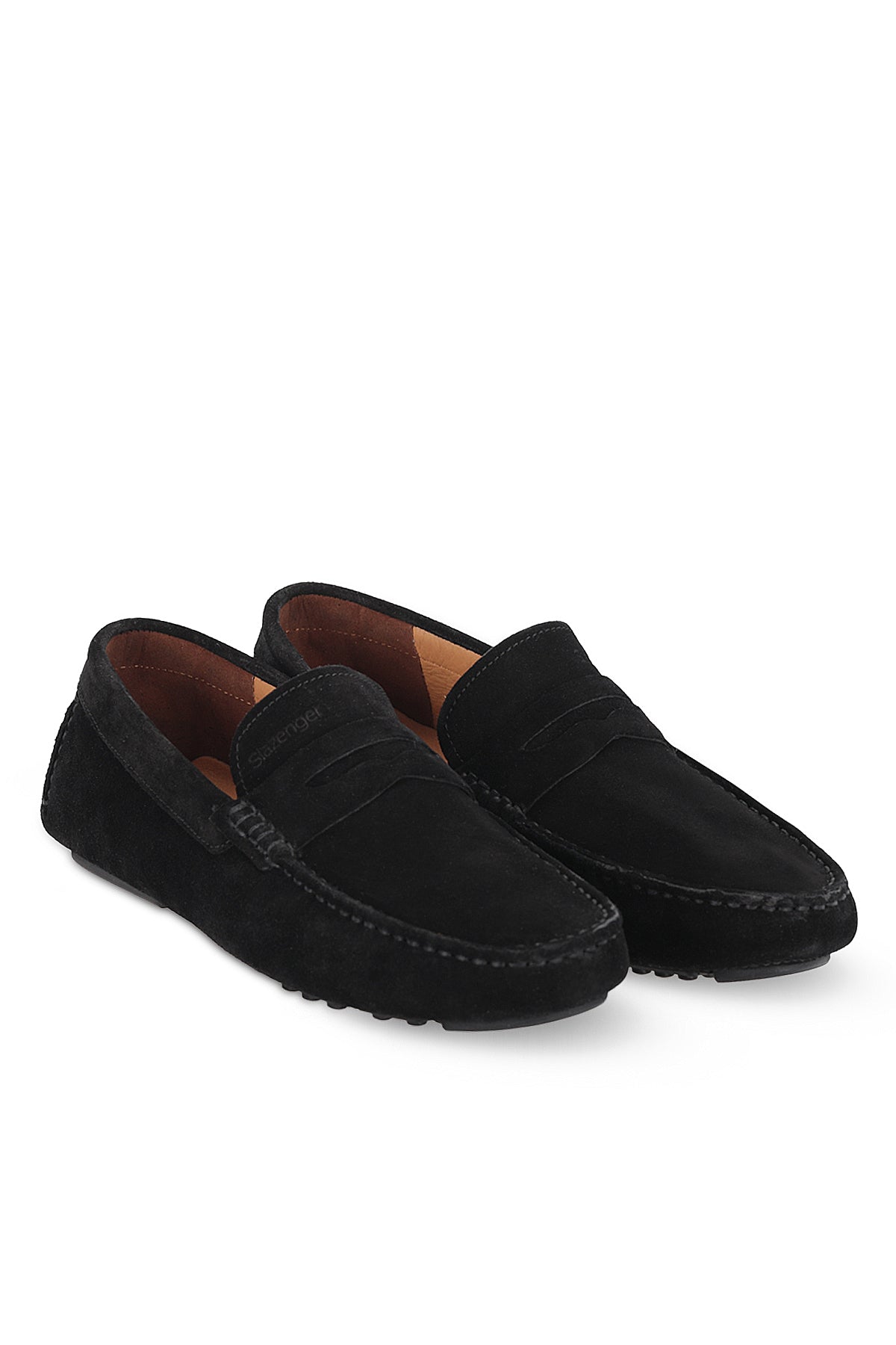 Slazenger Montana Black Suede comfort shoes, view 2