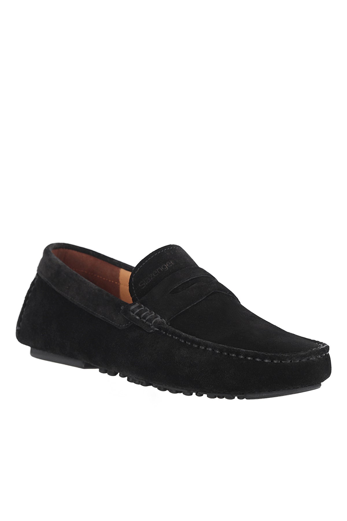 Slazenger Montana Black Suede comfort shoes, view 4