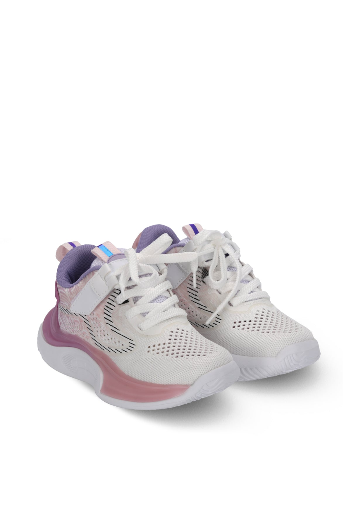 Slazenger Nitro White / Lilac sneakers, view 2