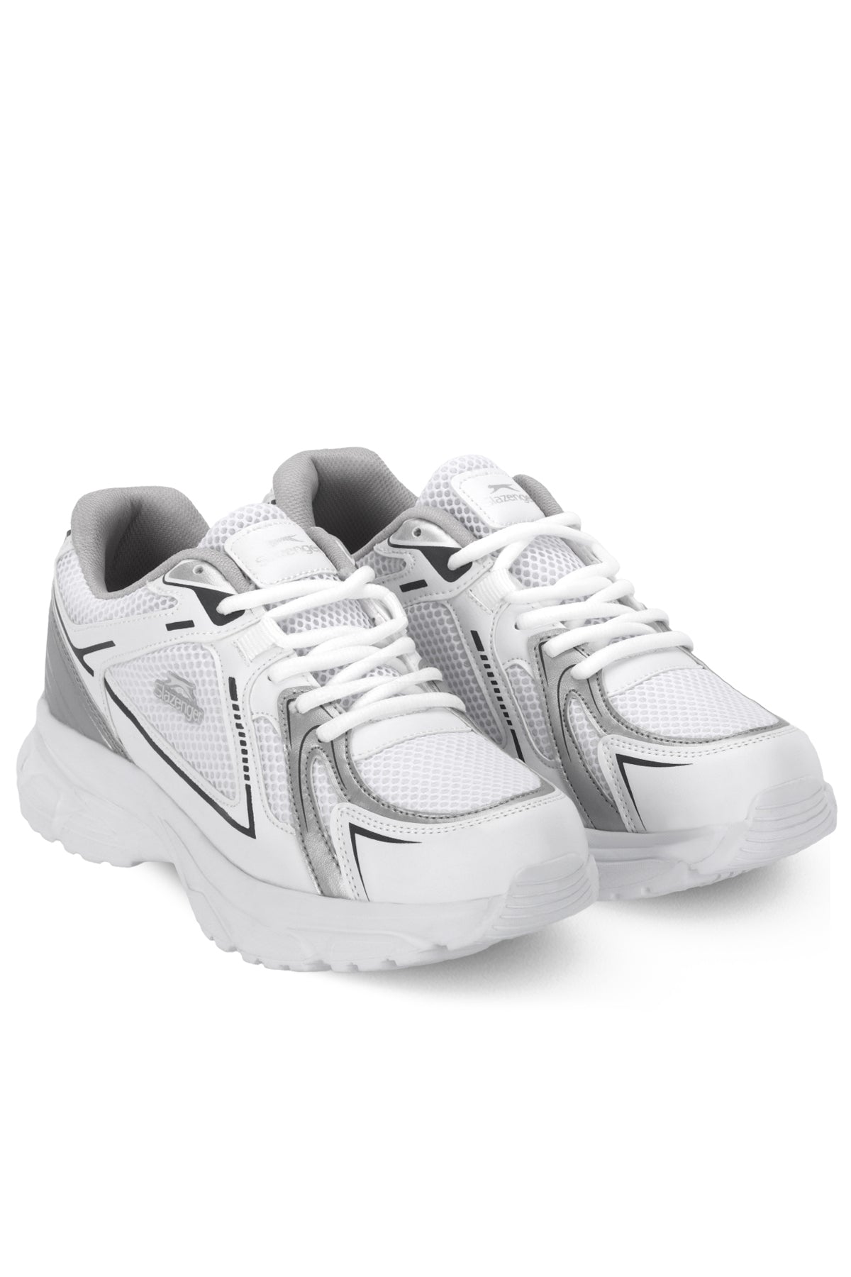 Slazenger Opsist White / Silver running shoes, view 2