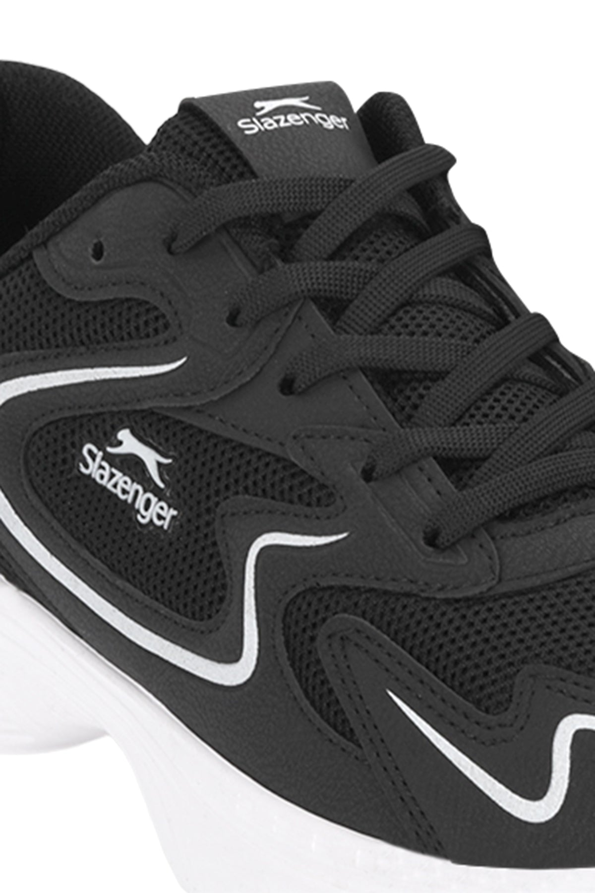 Slazenger Elijah Black / White running shoes, view 4