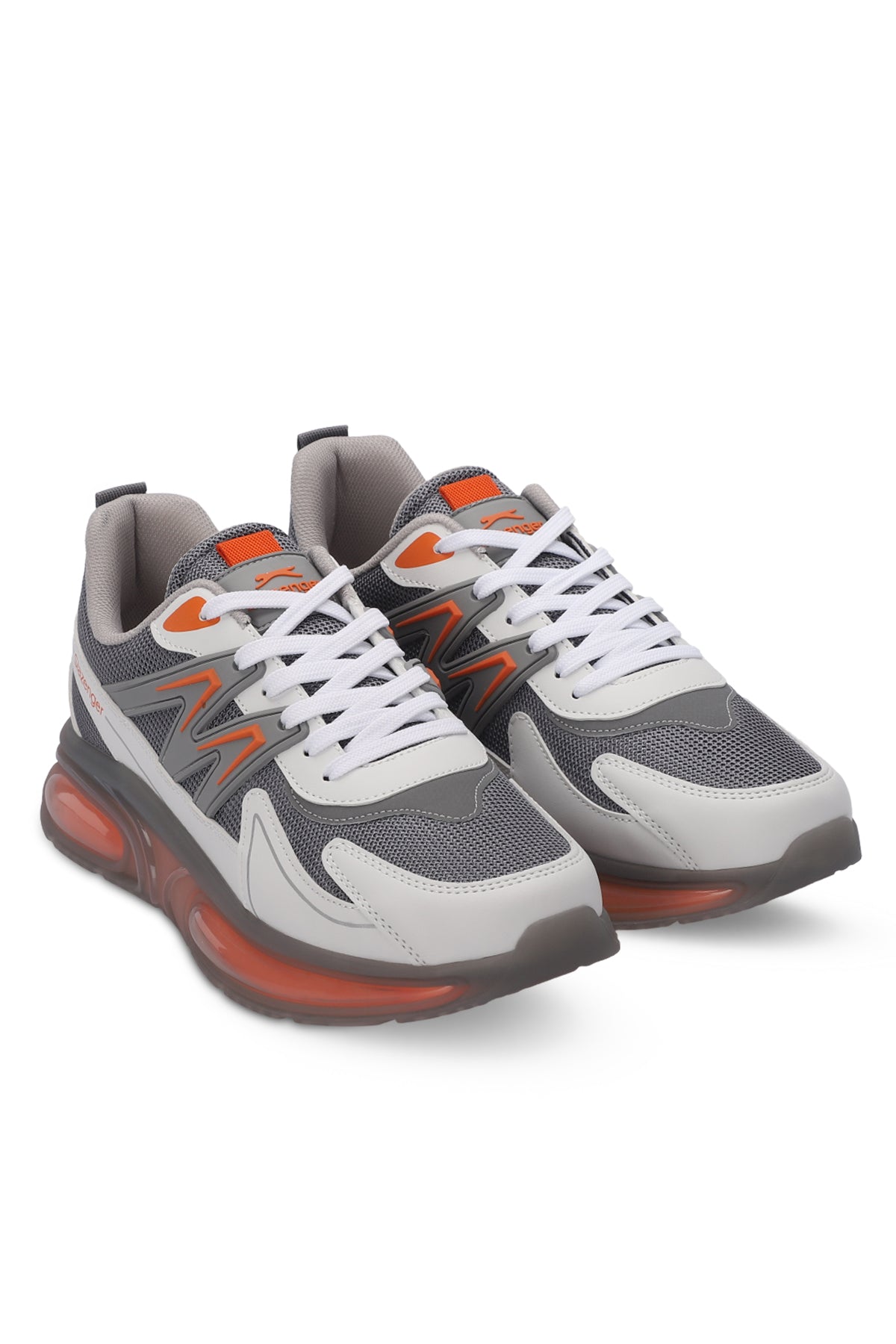 Slazenger Zigor Grey / Orange running shoes, view 2