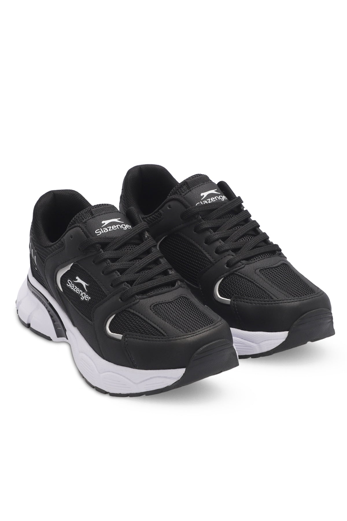 Slazenger Zex Black / White running shoes, view 2