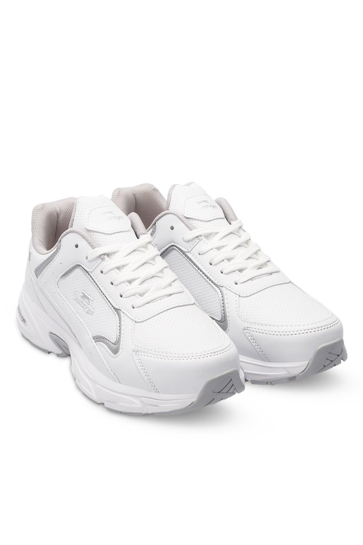 Slazenger Moss White / Grey running shoes, view 2