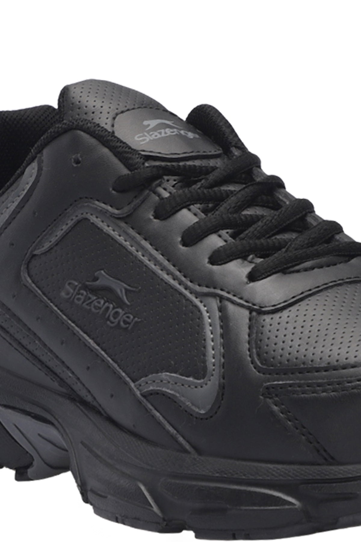 Slazenger Moss Black / Dark Grey running shoes, view 4