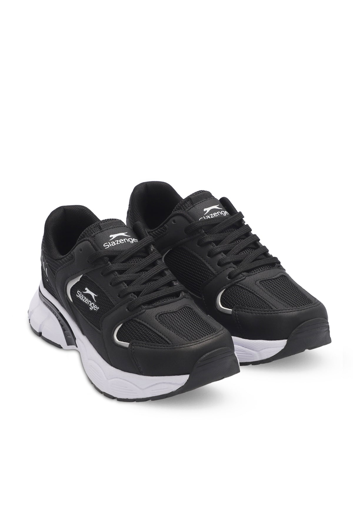 Slazenger Zex Black / White running shoes, view 2