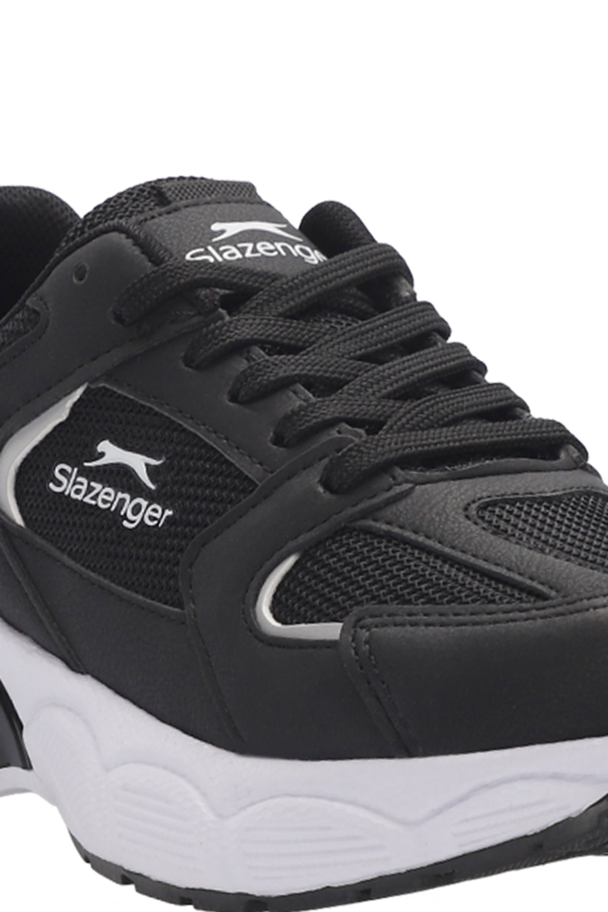 Slazenger Zex Black / White running shoes, view 4