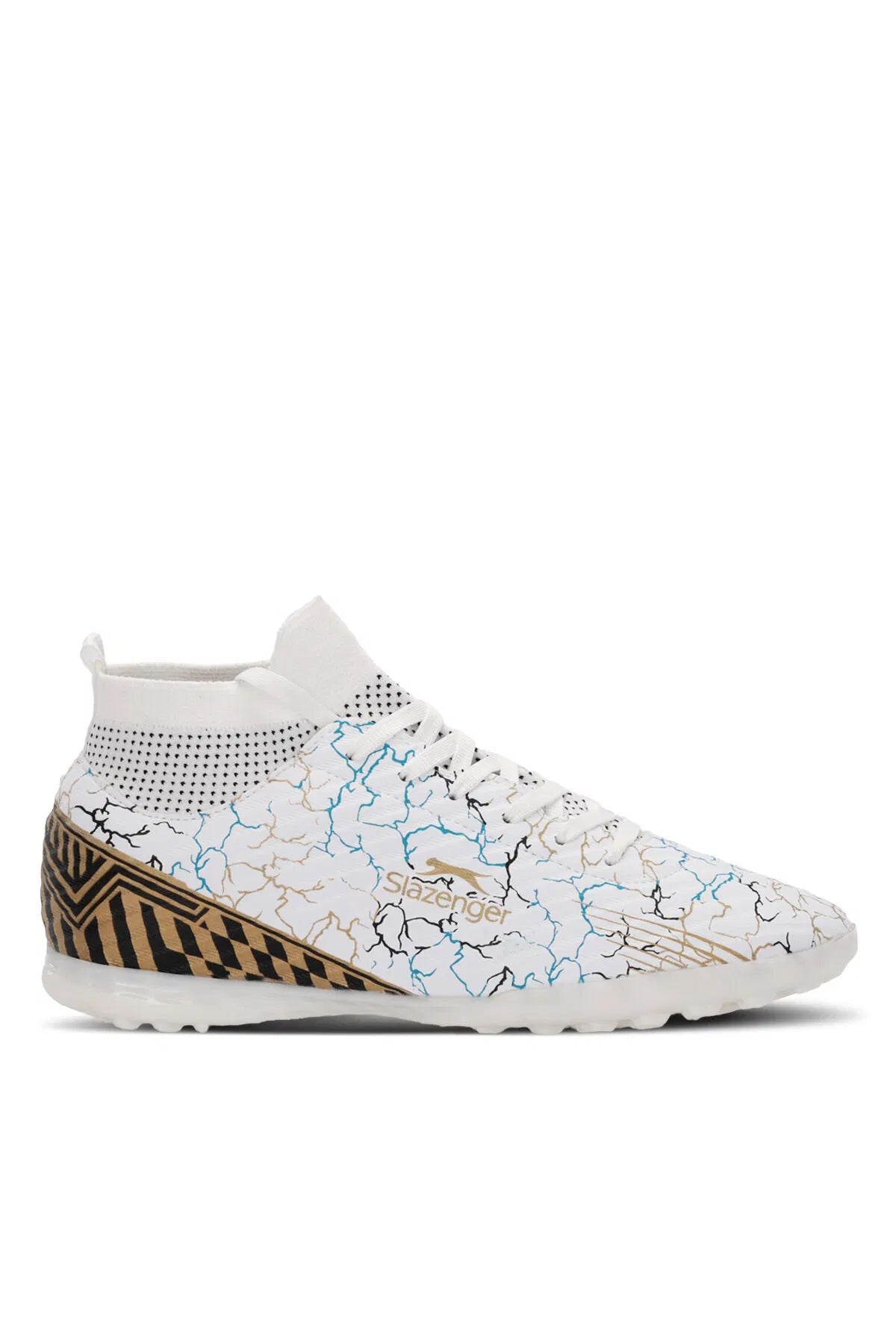 Slazenger Corner White / Blue astroturf football boots