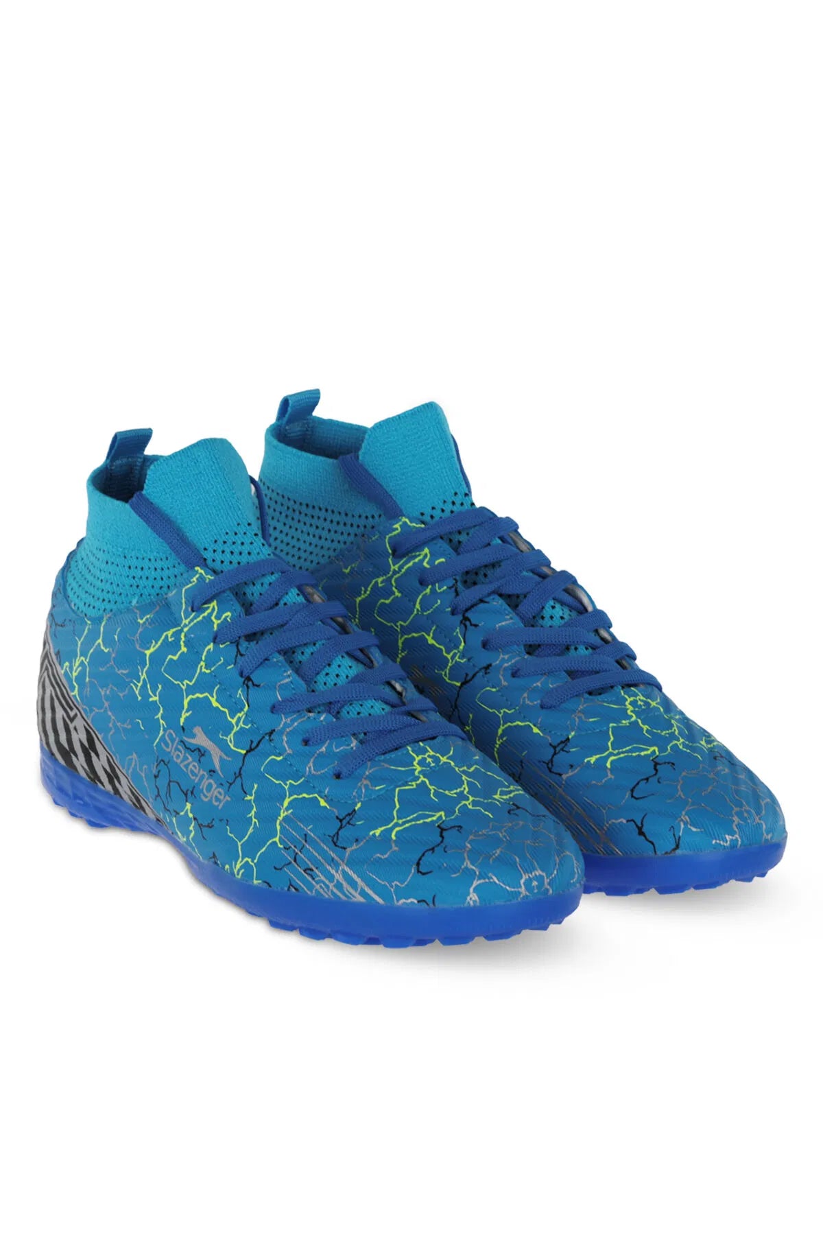 Slazenger Corner Saxe Blue astroturf football boots, view 2