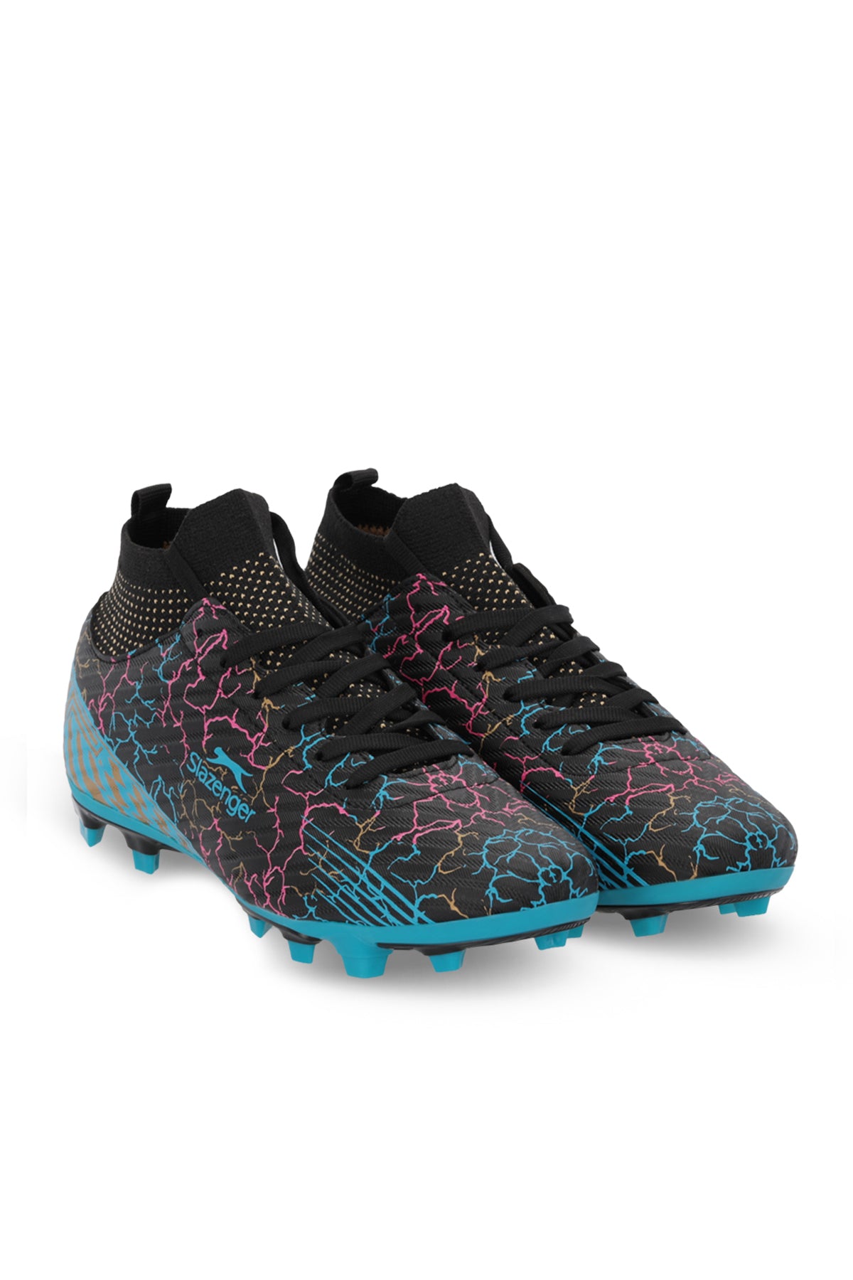Slazenger Corner Black firm ground football boots, view 2