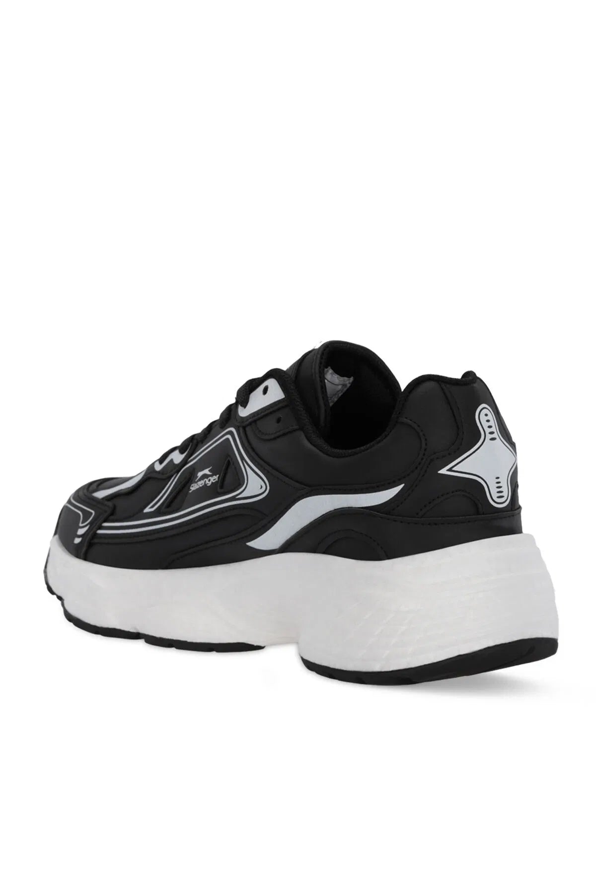 Slazenger Zafira Black / White running shoes, view 3