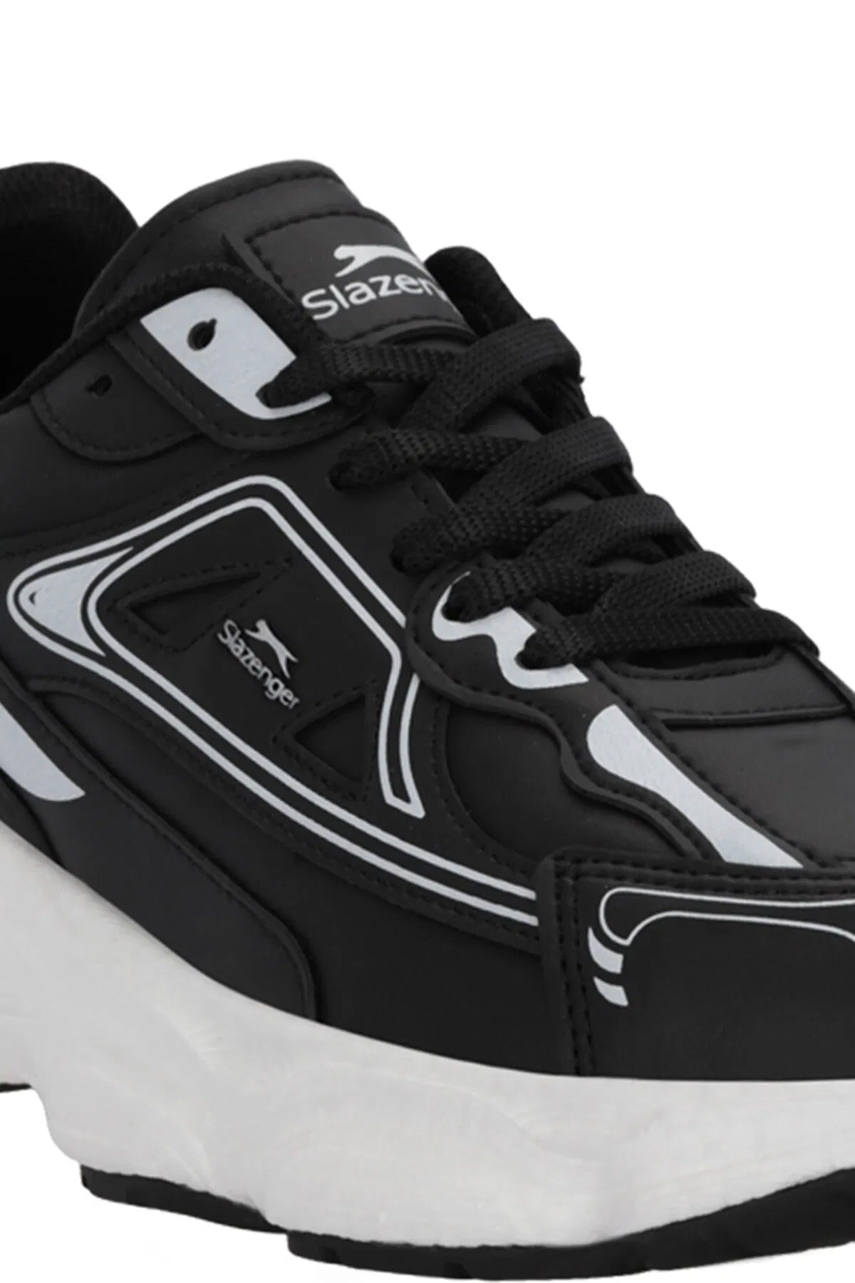 Slazenger Zafira Black / White running shoes, view 4