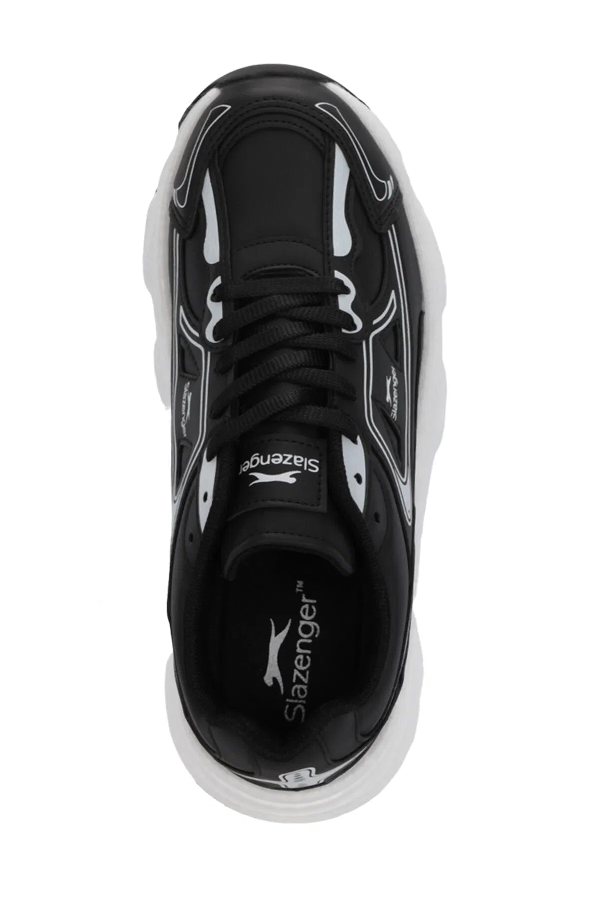 Slazenger Zafira Black / White running shoes, view 5