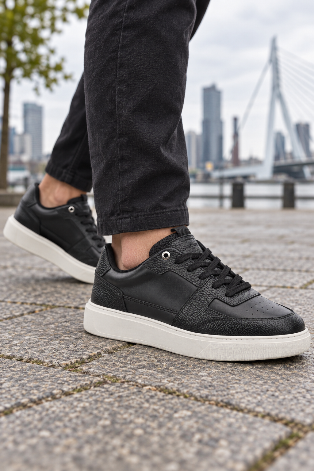 Baskets Slazenger Starx — Noir (homme), aux pieds
