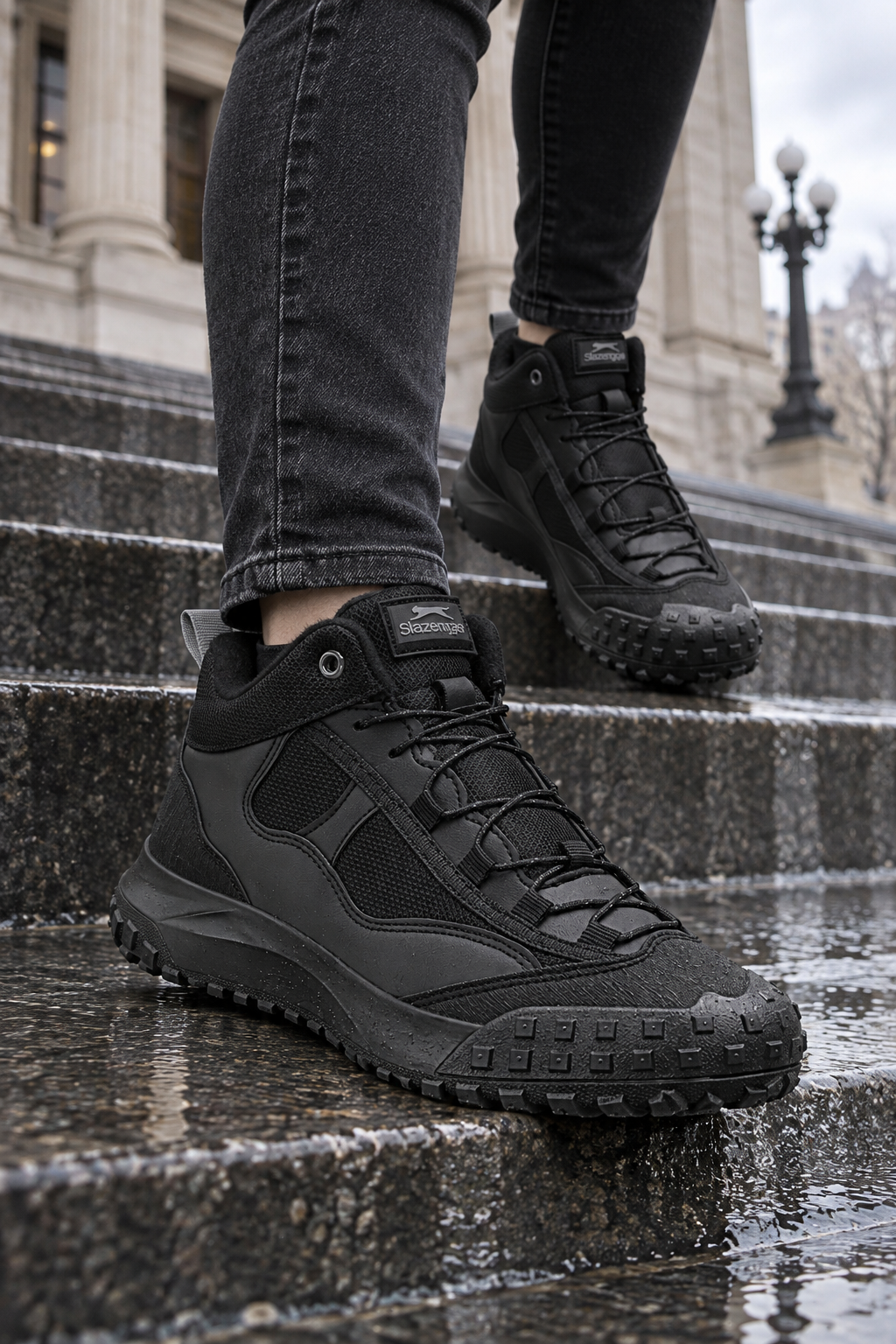 Bottes Slazenger Tolia — Noir (femme), aux pieds